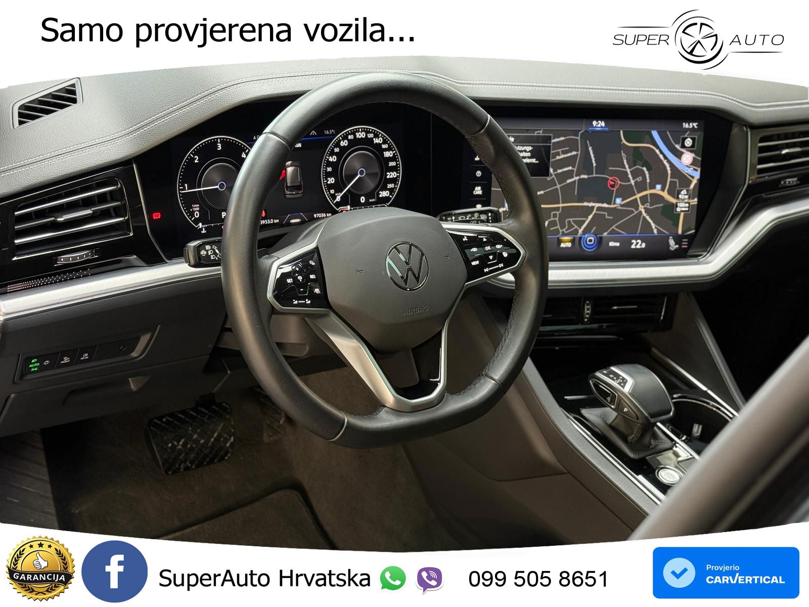 Volkswagen Touareg 3.0 V6 TDI (286 KS) 4MOTION Tiptronic ZRAČNI+ACC+GR SJED+KAM+PANO