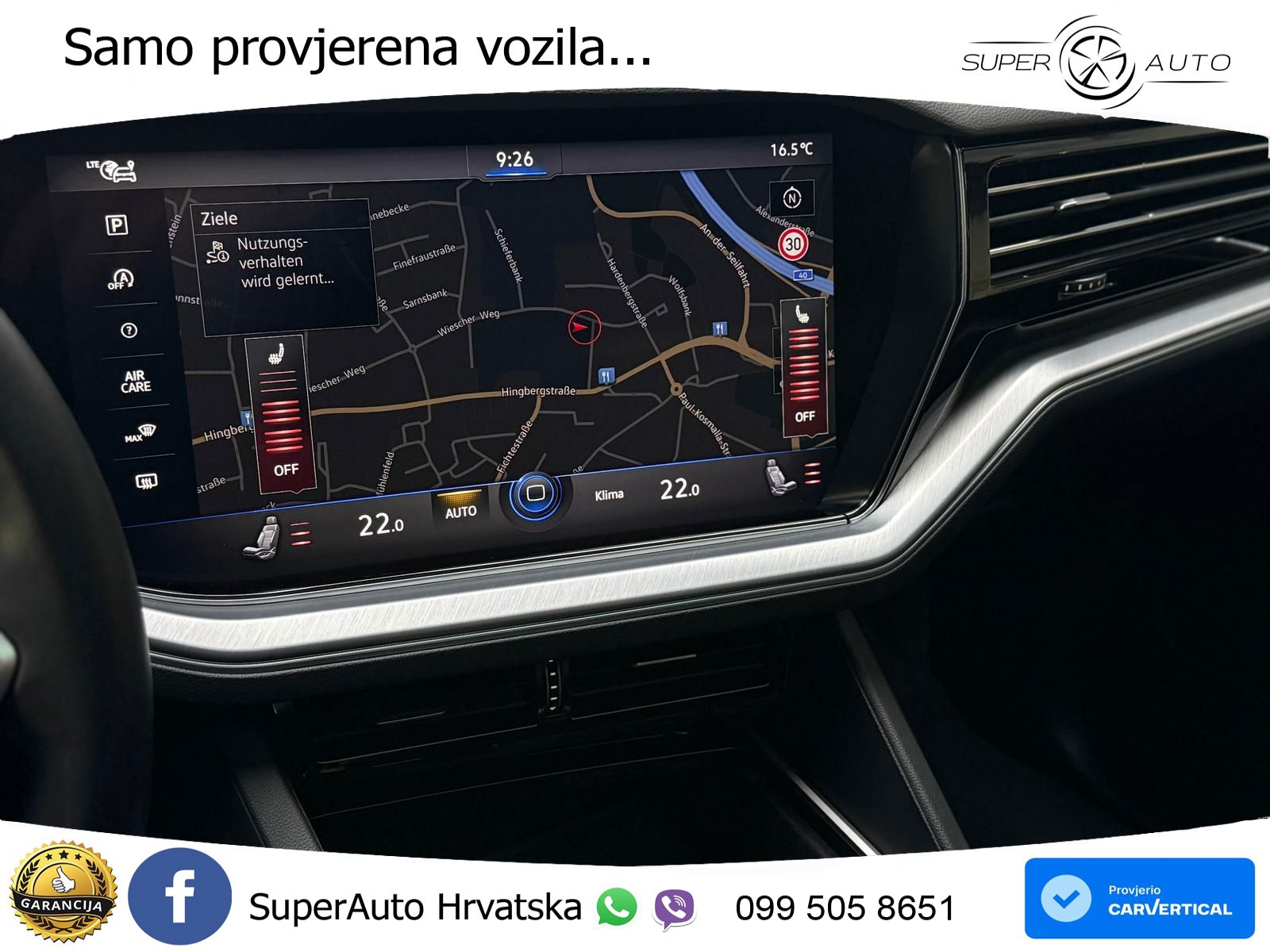 Volkswagen Touareg 3.0 V6 TDI (286 KS) 4MOTION Tiptronic ZRAČNI+ACC+GR SJED+KAM+PANO