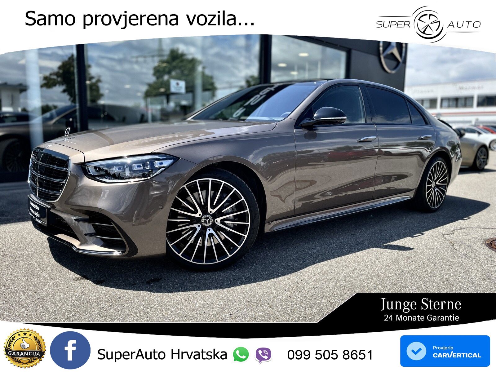 Mercedes S 580 V8 (503 KS) EQ Boost 4MATIC 9G-TRONIC AMG ACC+HEAD+4xGR SJED+360+PANO