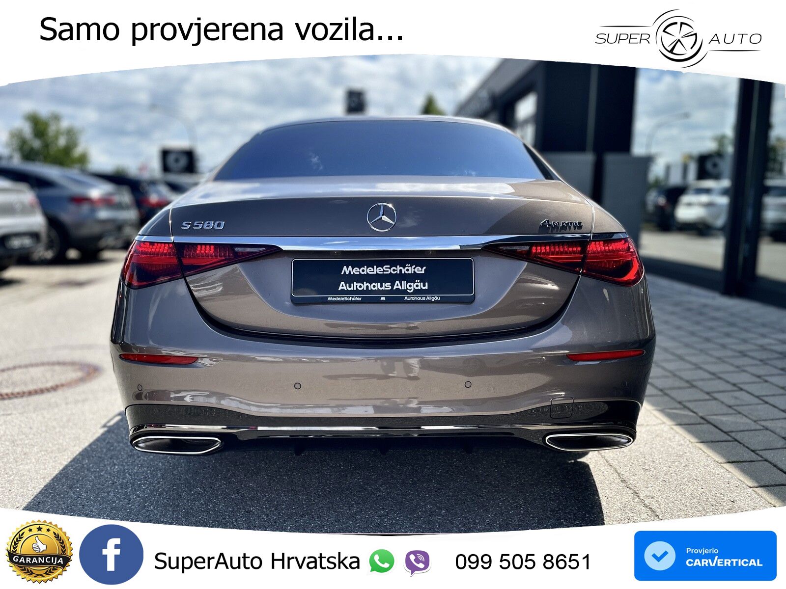 Mercedes S 580 V8 (503 KS) EQ Boost 4MATIC 9G-TRONIC AMG ACC+HEAD+4xGR SJED+360+PANO