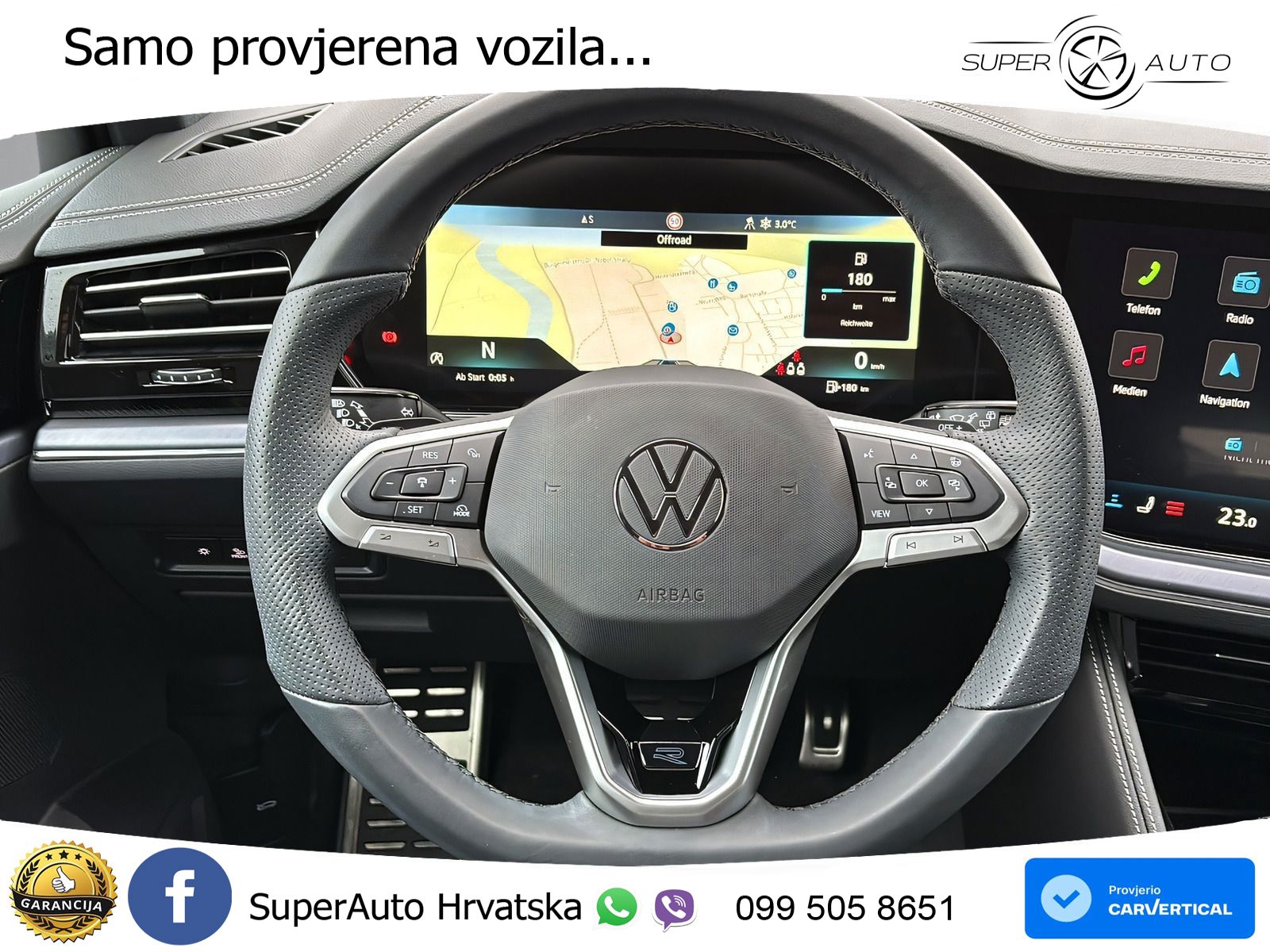 Volkswagen Touareg 3.0 V6 TSI (340 KS) 4MOTION Tiptronic ZRAČNI+ACC+4xGR SJED+KAM