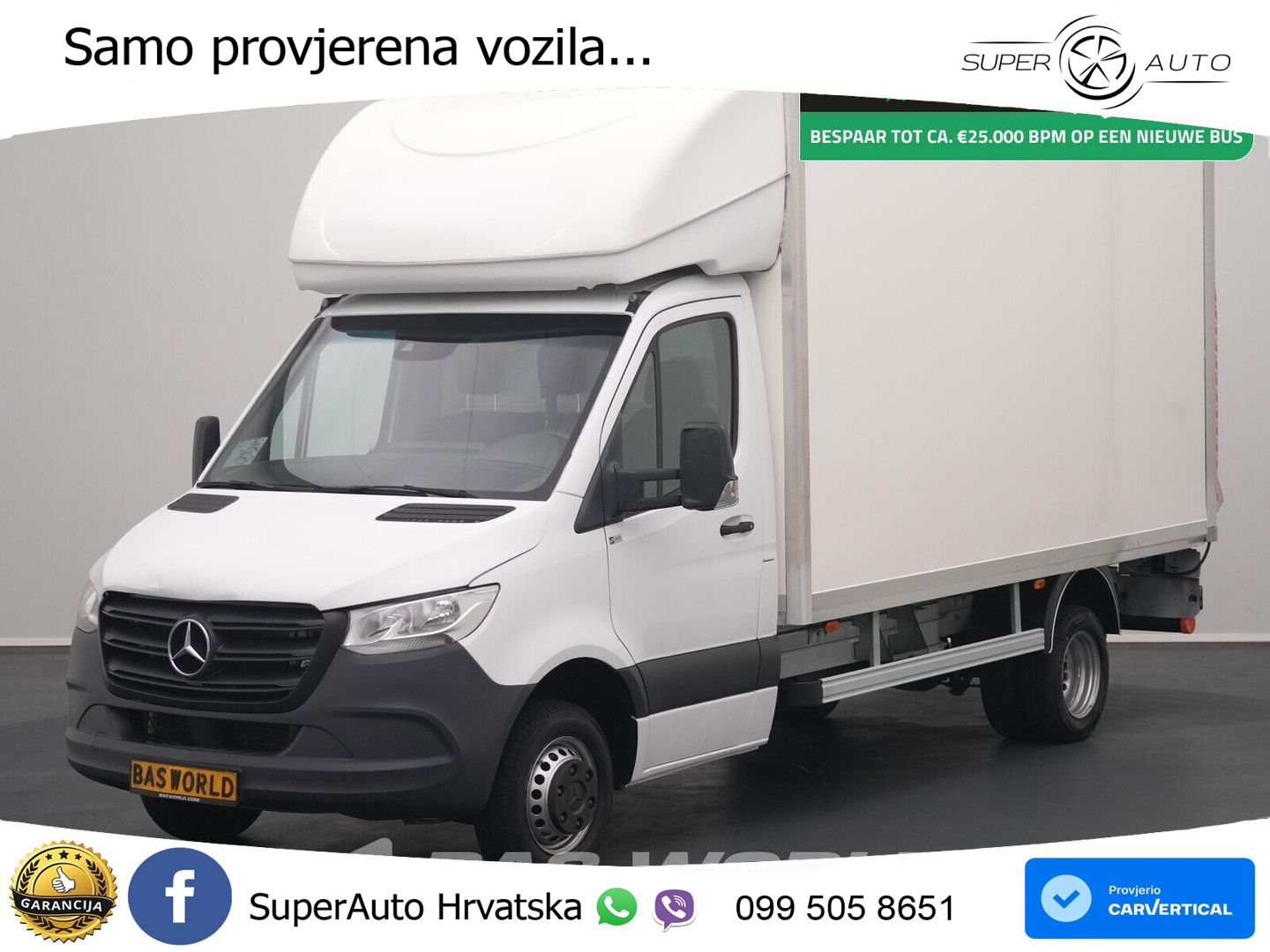 Mercedes-Benz Sprinter 515 CDI Automaat Bakwagen Laadklep Dubb 150 KS