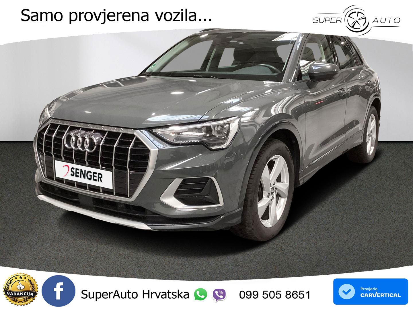 Audi Q3 35 TFSI (150 KS) S tronic advanced LED+GR SJED+ACC