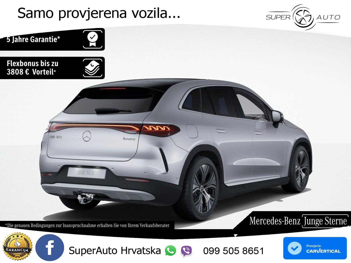Mercedes EQE SUV 350 100 kWh (292 KS) 4MATIC ZRAČNI+ACC+GR SJED+360+PANO