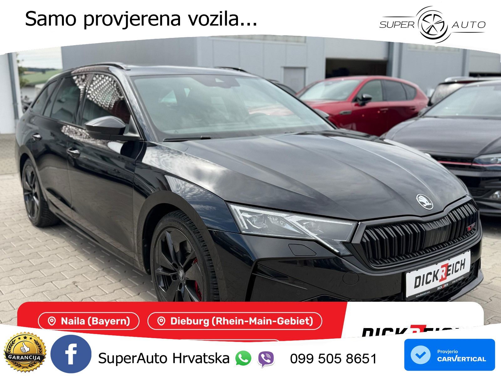 Škoda Octavia Combi RS 2.0 TSI (265 KS) DSG MATRIX+GR SJED+KAM