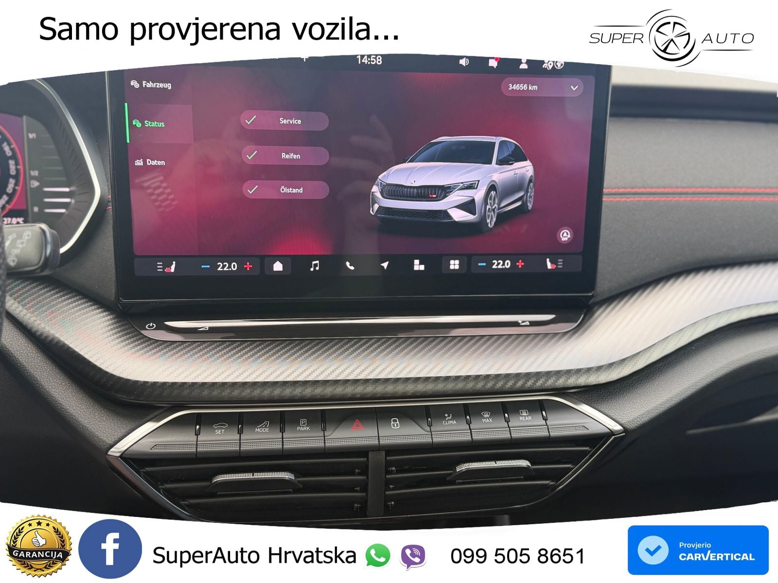 Škoda Octavia Combi RS 2.0 TSI (265 KS) DSG MATRIX+GR SJED+KAM