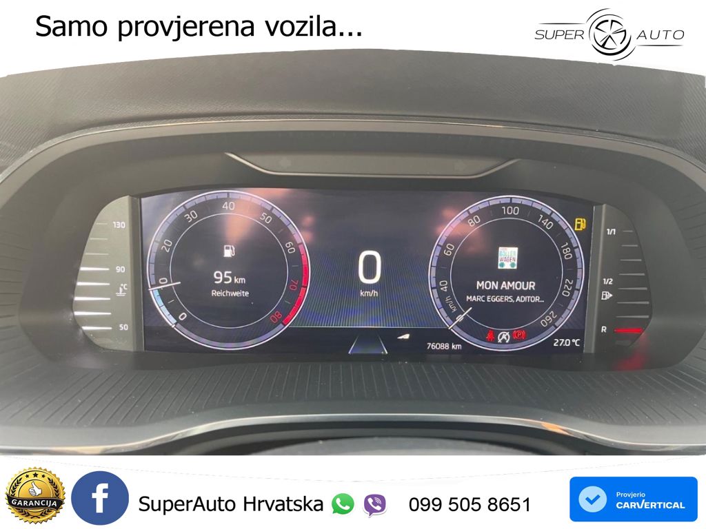 Škoda Octavia Combi 1.5 TSI (150 KS) LED+GR SJED+ACC