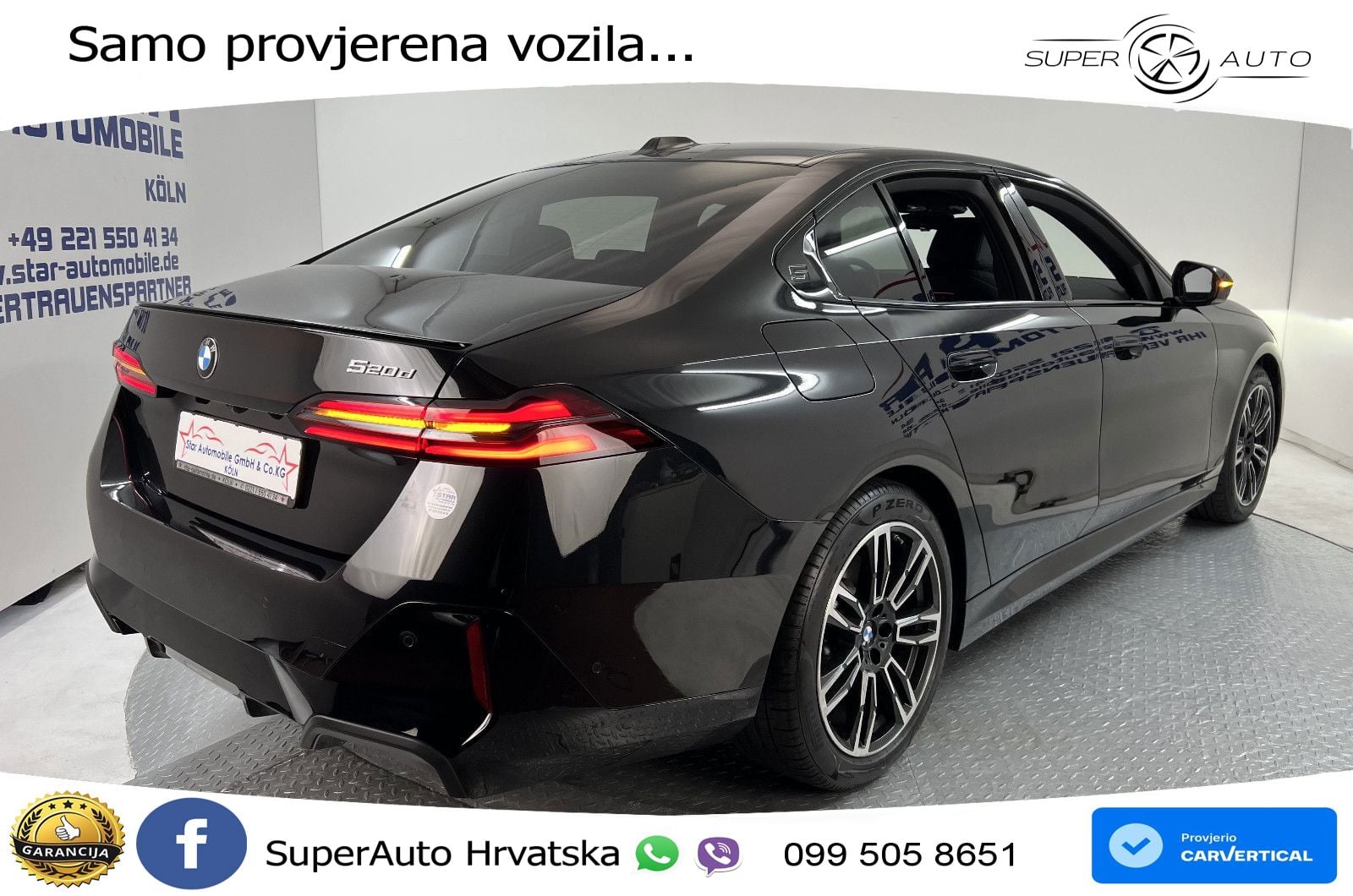 BMW 520d (197 KS) Steptronic M Sport ACC+HEAD+4xGR SJED+360+PANO