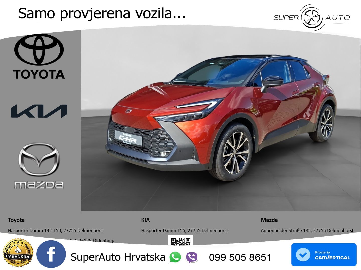 Toyota C-HR 2.0 (223 KS) PHEV e-CVT Teamplayer LED+GR SJED+ACC
