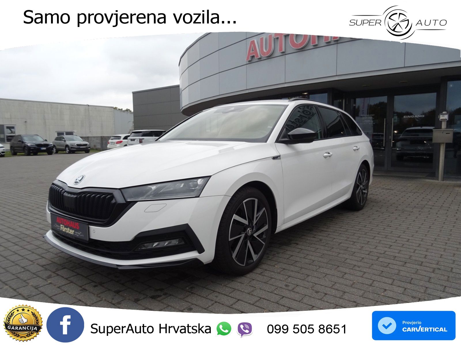 Škoda Octavia Combi 2.0 TDI (150 KS) DSG SportLine LED+GR SJED+ACC