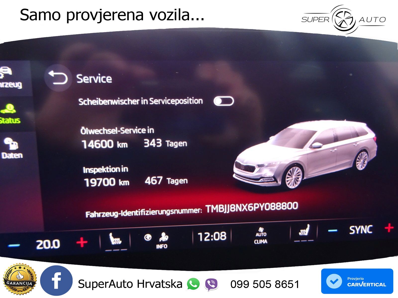 Škoda Octavia Combi 2.0 TDI (150 KS) DSG SportLine LED+GR SJED+ACC