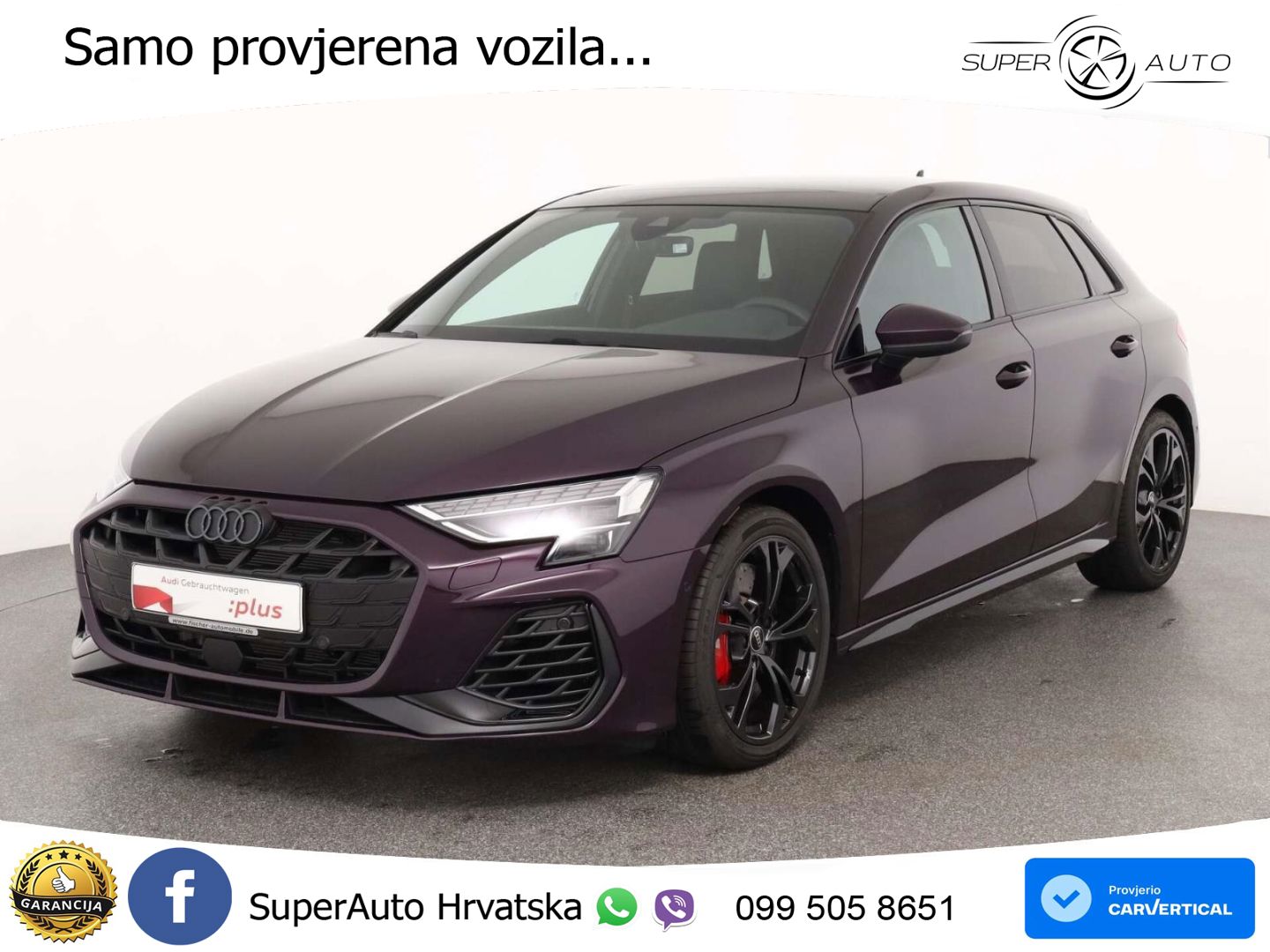 Audi S3 2.0 TFSI (333 KS) quattro S tronic MATRIX+GR SJED+KAM