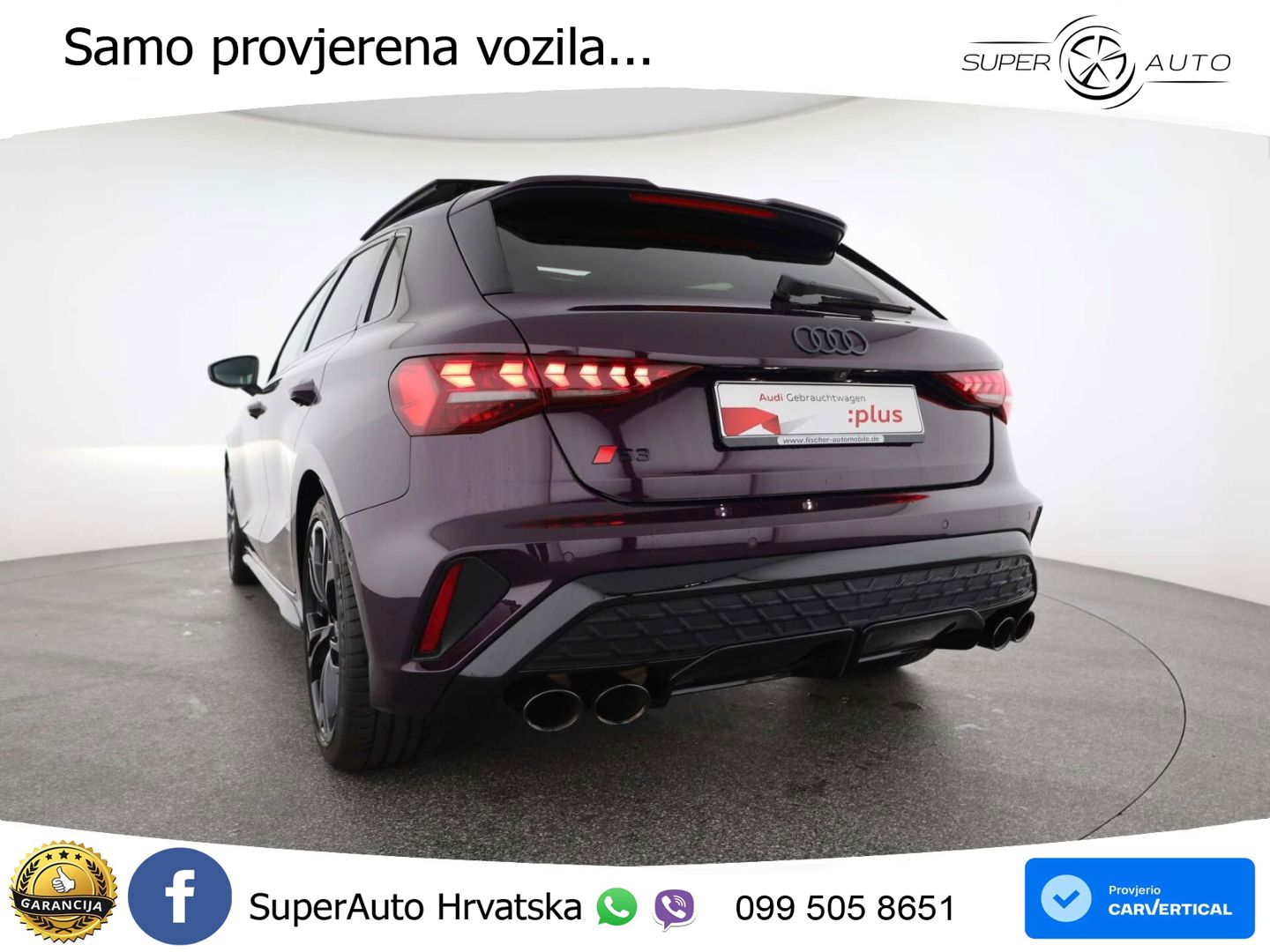 Audi S3 2.0 TFSI (333 KS) quattro S tronic MATRIX+GR SJED+KAM