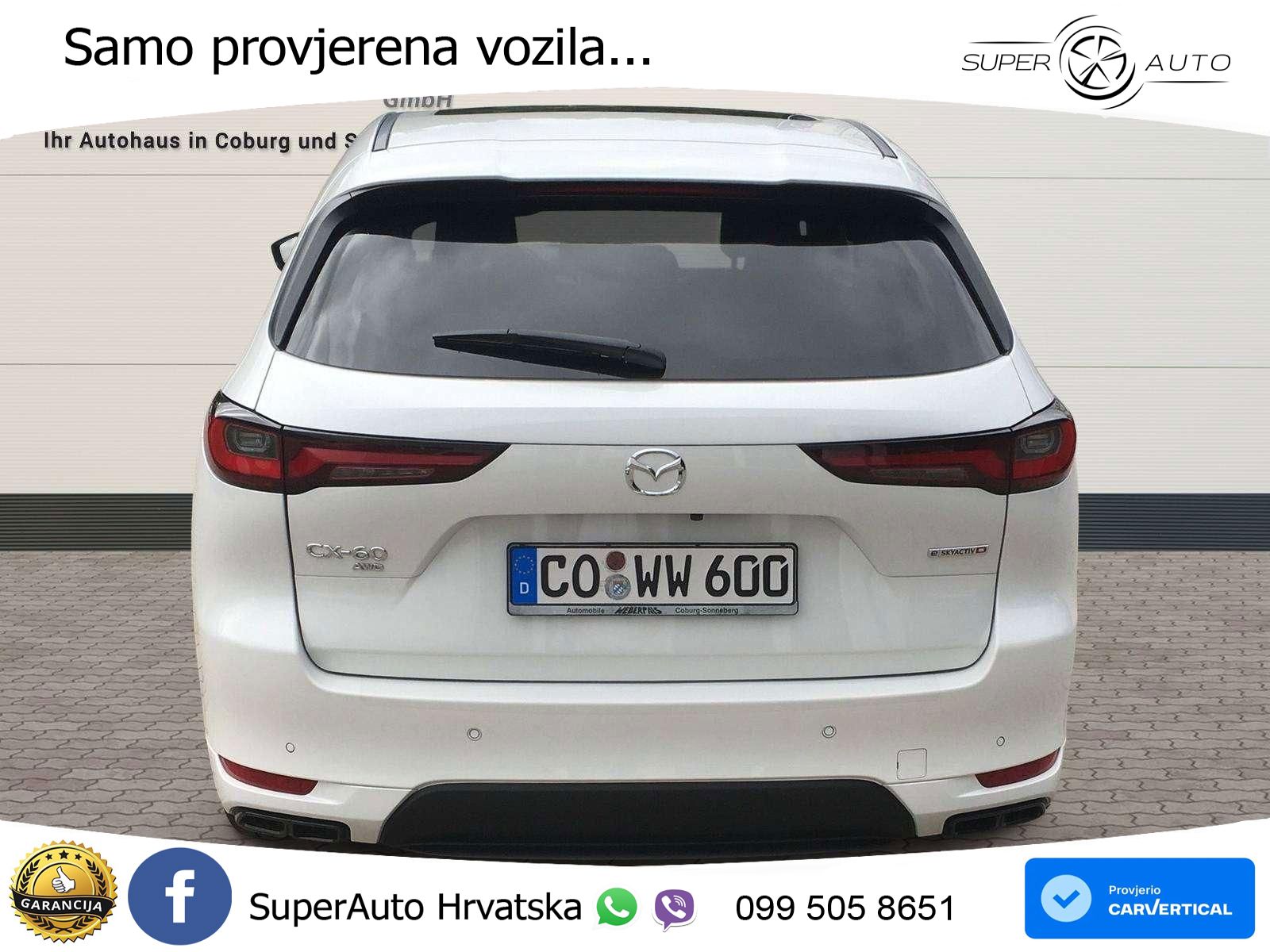 Mazda CX-60 3.3 e-Skyactiv D (254 KS) AWD Automatic LED+GR SJED+ACC