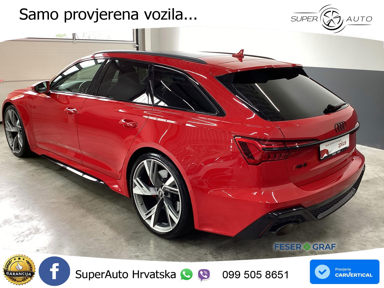 Audi RS6 Avant 4.0 TFSI V8 (600 KS) quattro Tiptronic ACC+HEAD+4xGR SJED+360+PANO