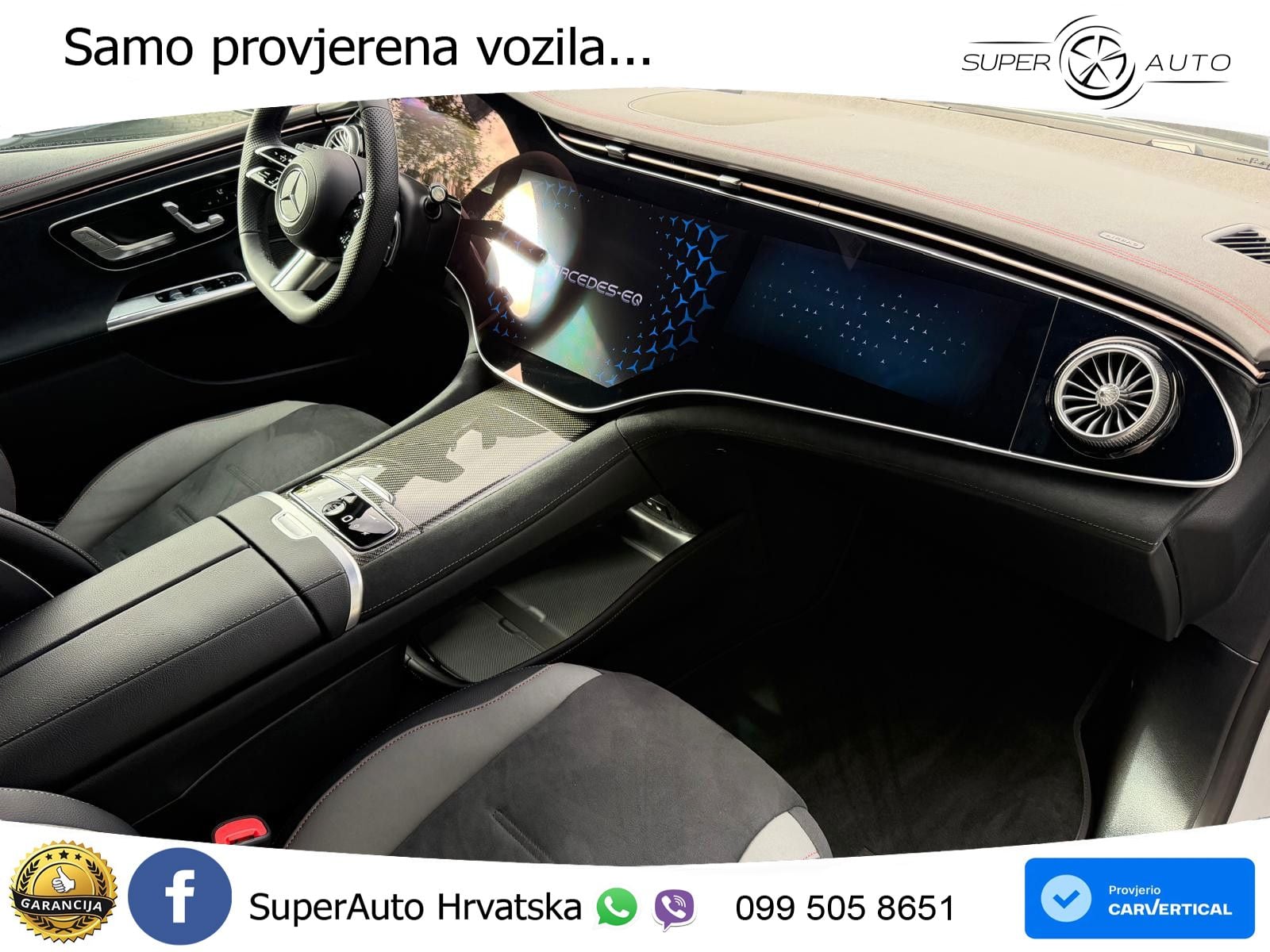 Mercedes EQE 500 100 kWh (449 KS) 4MATIC ZRAČNI+ACC+GR SJED+KAM+PANO