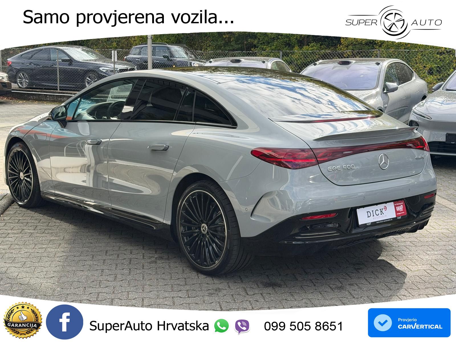 Mercedes EQE 500 100 kWh (449 KS) 4MATIC ZRAČNI+ACC+GR SJED+KAM+PANO