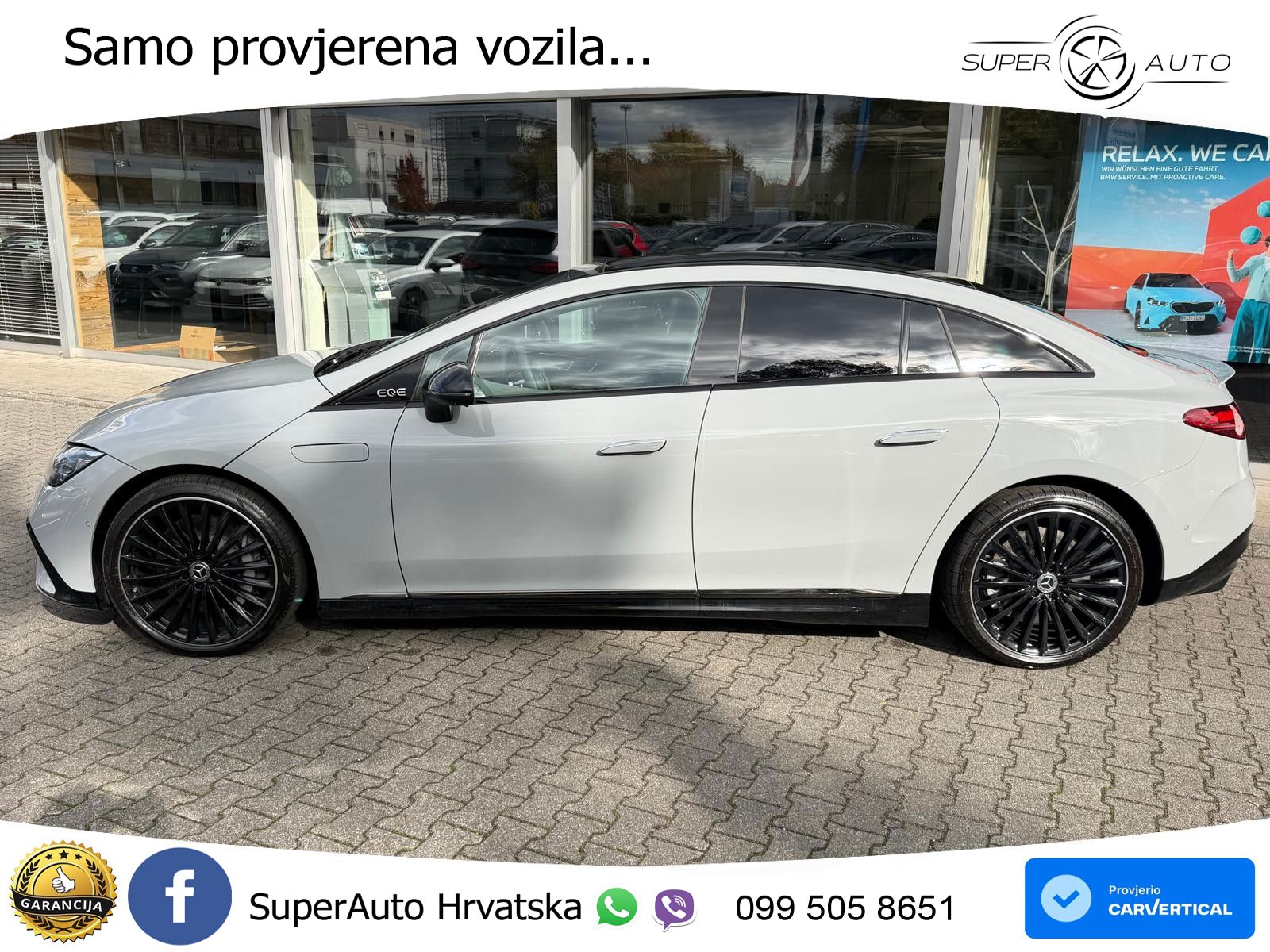 Mercedes EQE 500 100 kWh (449 KS) 4MATIC ZRAČNI+ACC+GR SJED+KAM+PANO
