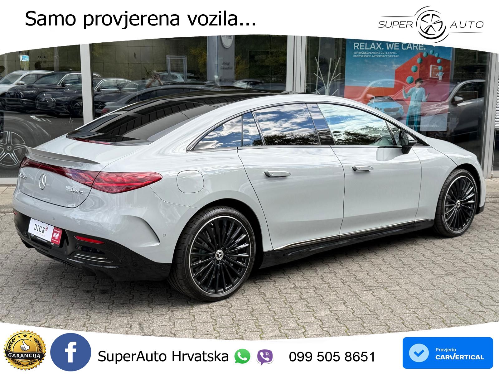 Mercedes EQE 500 100 kWh (449 KS) 4MATIC ZRAČNI+ACC+GR SJED+KAM+PANO