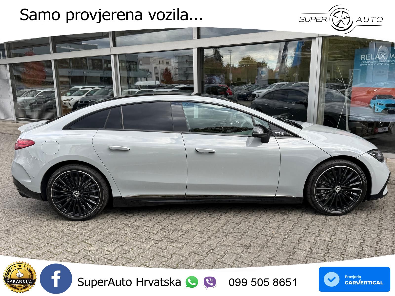 Mercedes EQE 500 100 kWh (449 KS) 4MATIC ZRAČNI+ACC+GR SJED+KAM+PANO