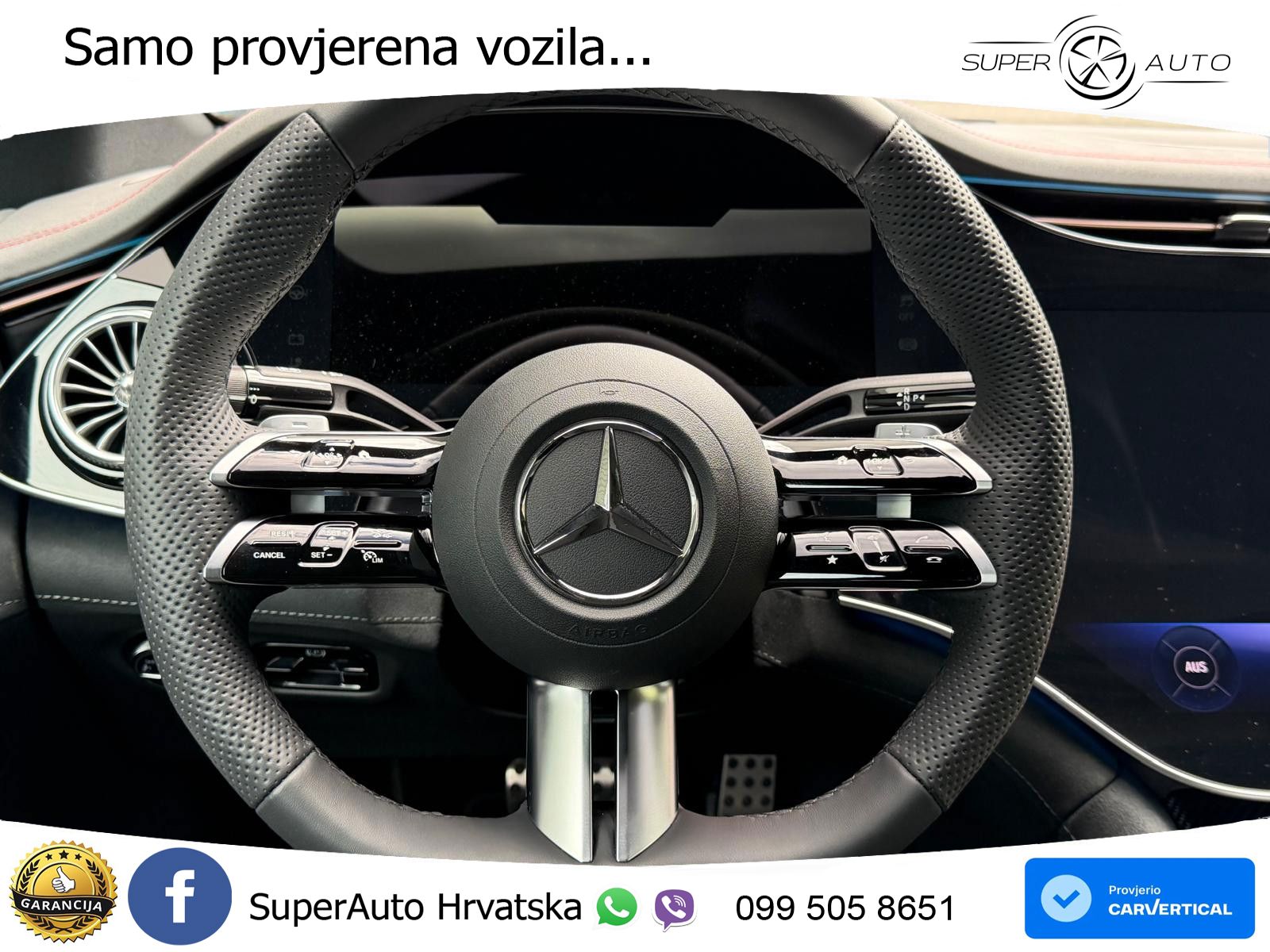 Mercedes EQE 500 100 kWh (449 KS) 4MATIC ZRAČNI+ACC+GR SJED+KAM+PANO