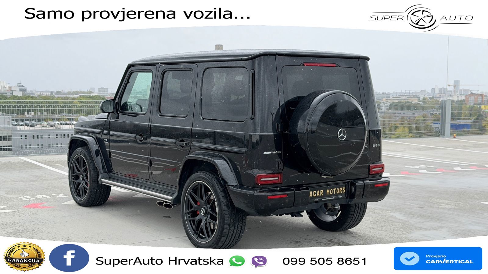 Mercedes AMG G 63 Long V8 (585 KS) 4MATIC 9G-TRONIC AMG SPEEDSHIFT PLUS LED+GR SJED+ACC