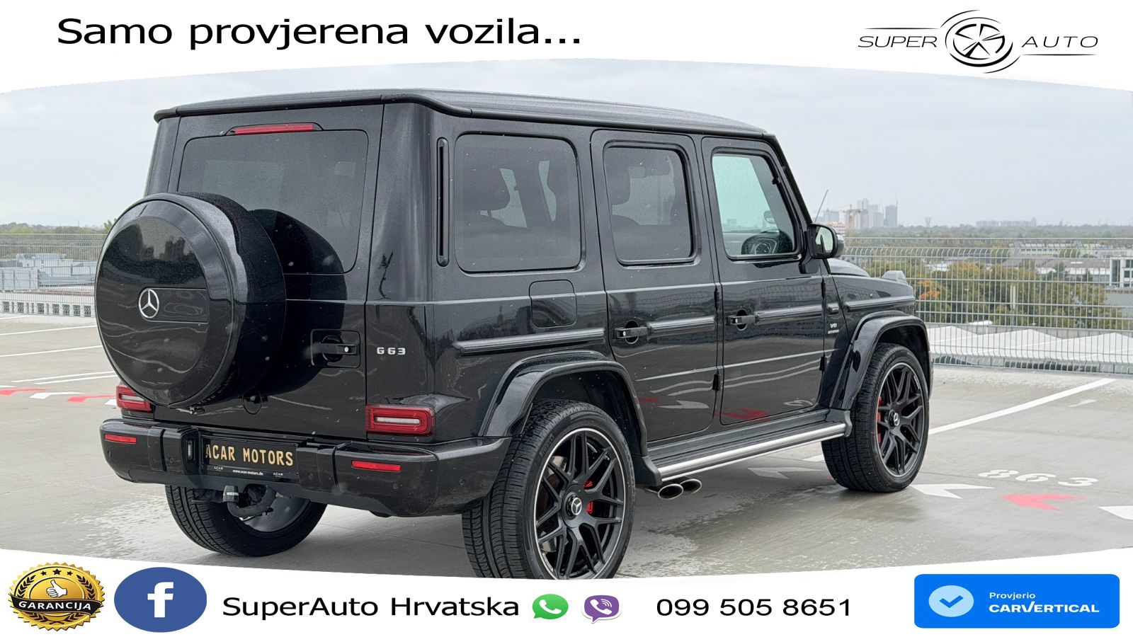 Mercedes AMG G 63 Long V8 (585 KS) 4MATIC 9G-TRONIC AMG SPEEDSHIFT PLUS LED+GR SJED+ACC
