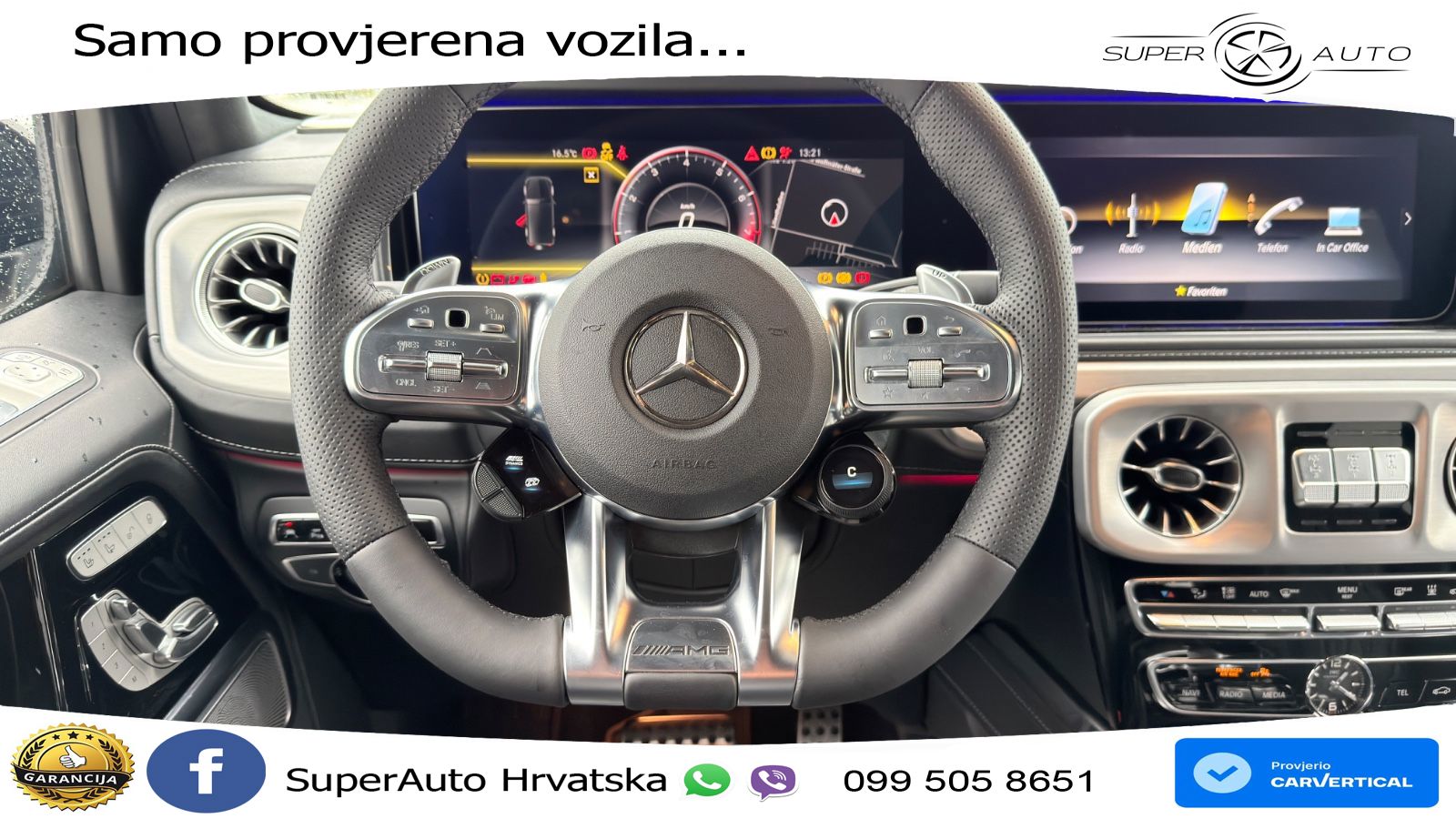Mercedes AMG G 63 Long V8 (585 KS) 4MATIC 9G-TRONIC AMG SPEEDSHIFT PLUS LED+GR SJED+ACC