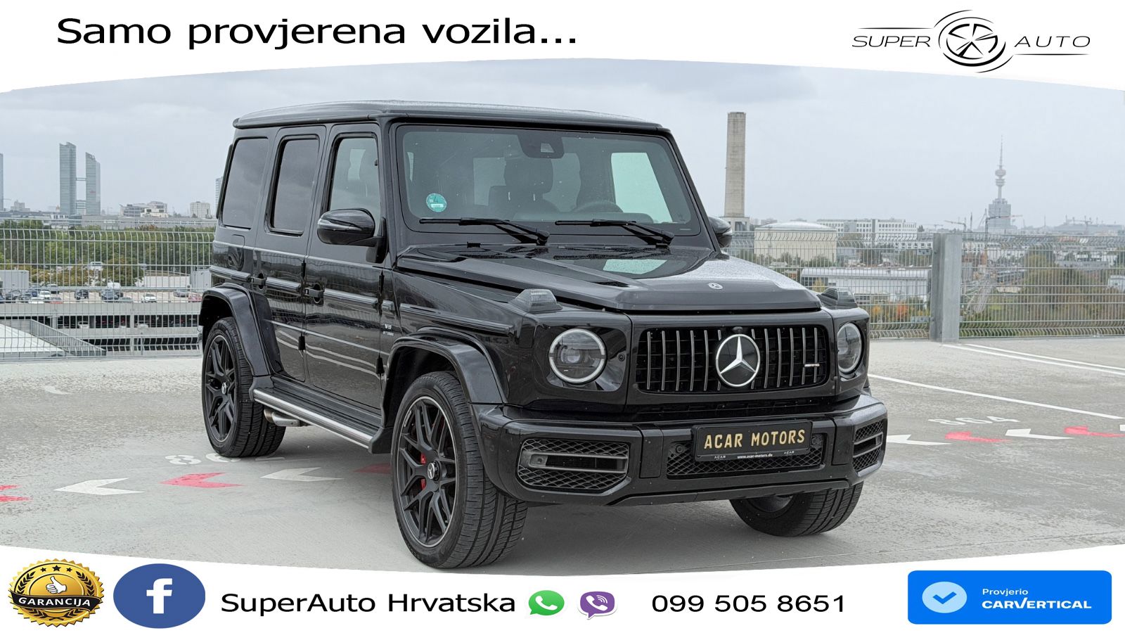 Mercedes AMG G 63 Long V8 (585 KS) 4MATIC 9G-TRONIC AMG SPEEDSHIFT PLUS LED+GR SJED+ACC