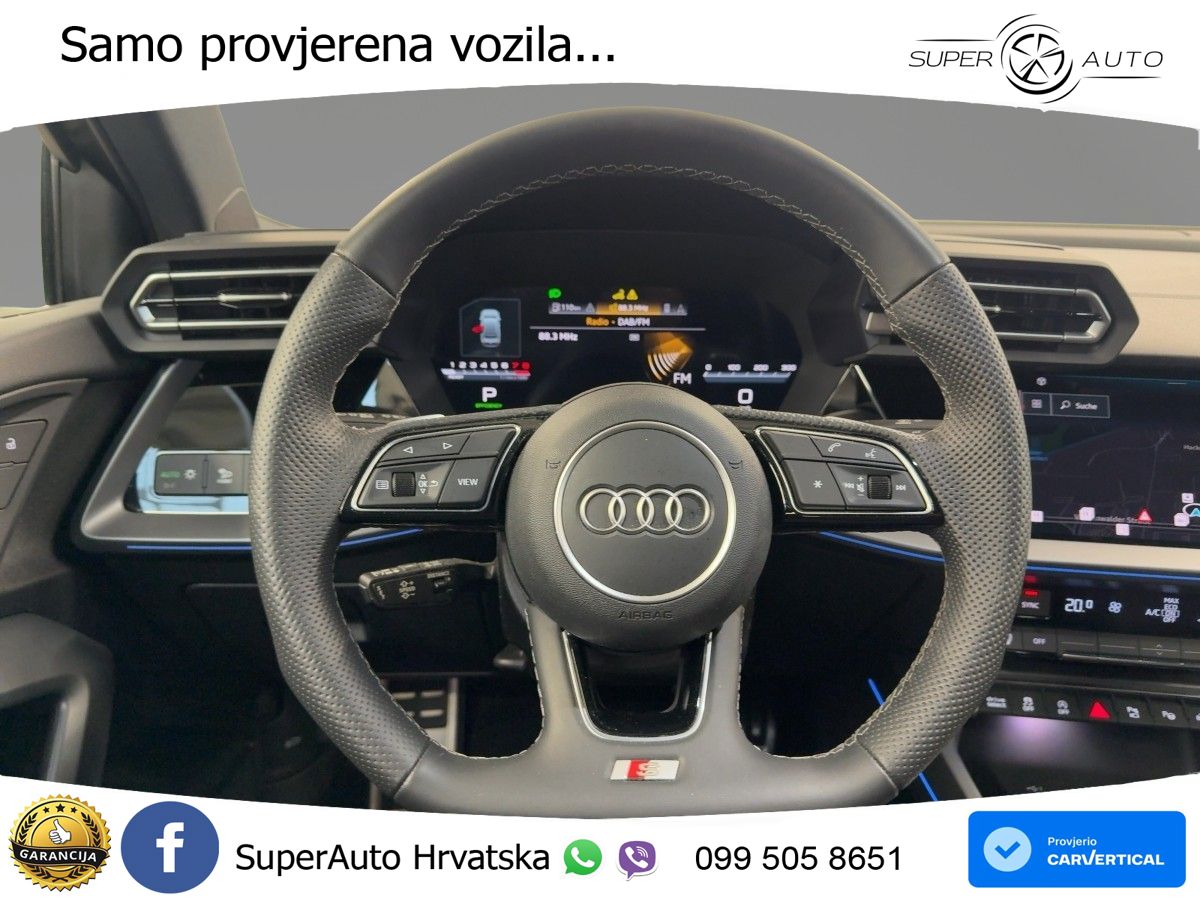 Audi S3 Limuzina 2.0 TFSI (333 KS) quattro S tronic MATRIX+GR SJED+KAM