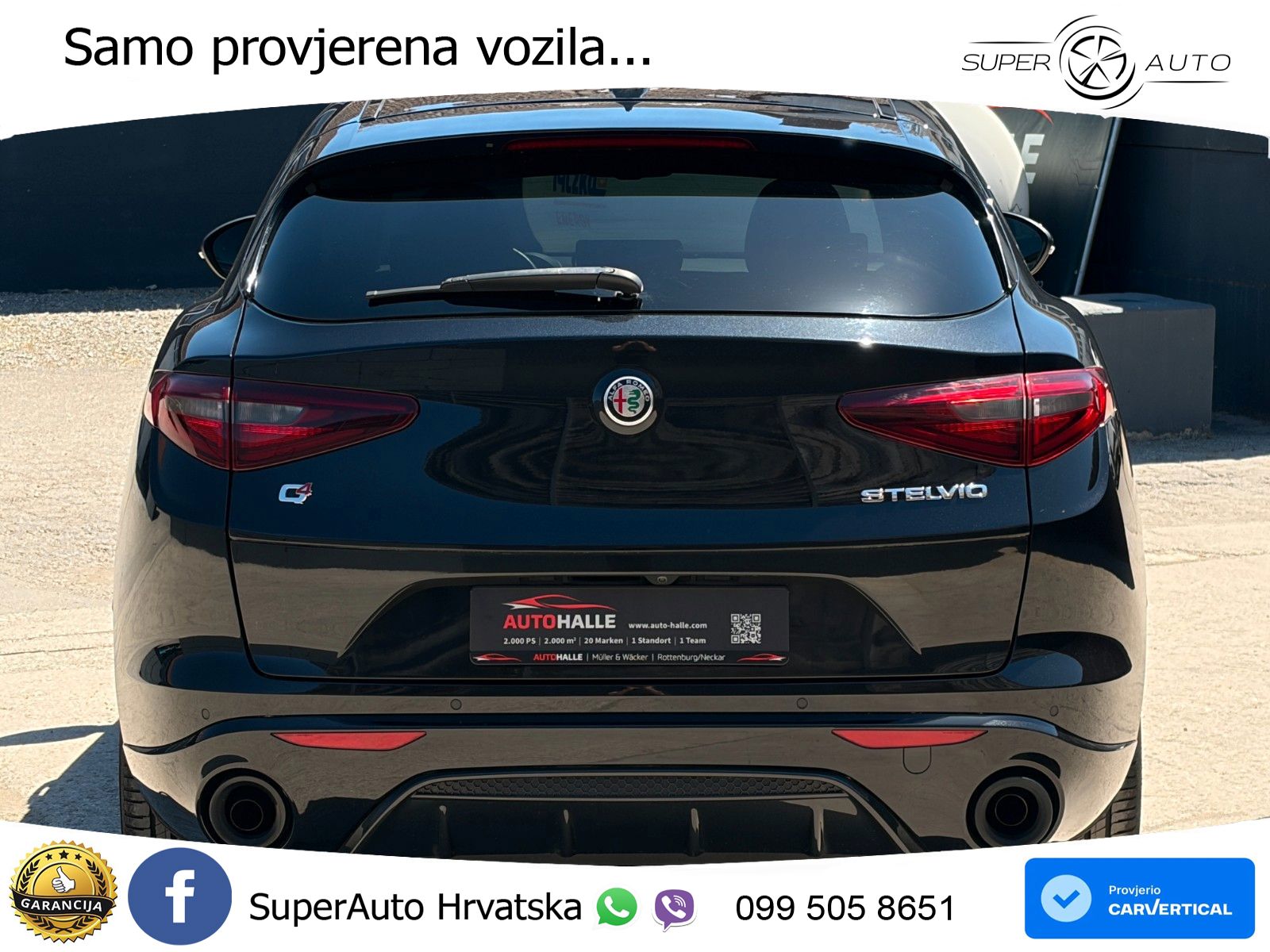 Alfa Romeo Stelvio 2.0 Turbo (280 KS) Q4 Automatic LED+GR SJED+ACC