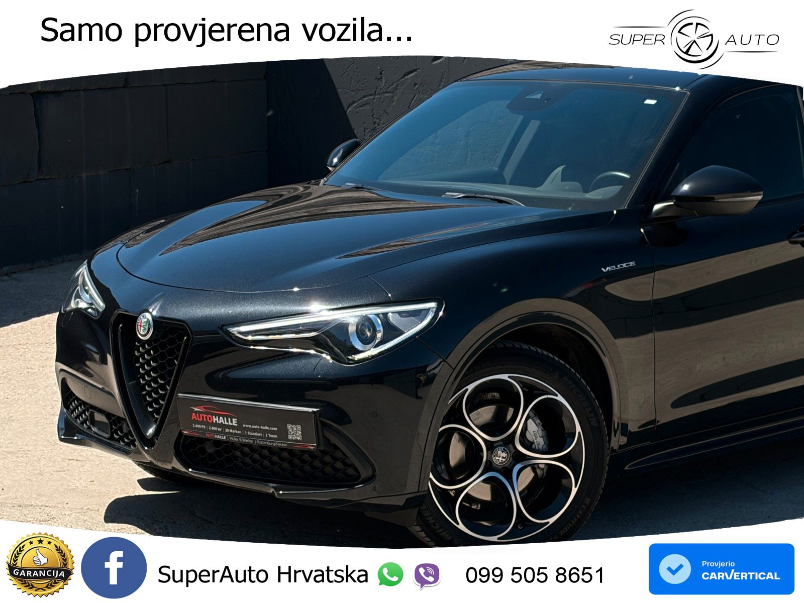 Alfa Romeo Stelvio 2.0 Turbo (280 KS) Q4 Automatic LED+GR SJED+ACC