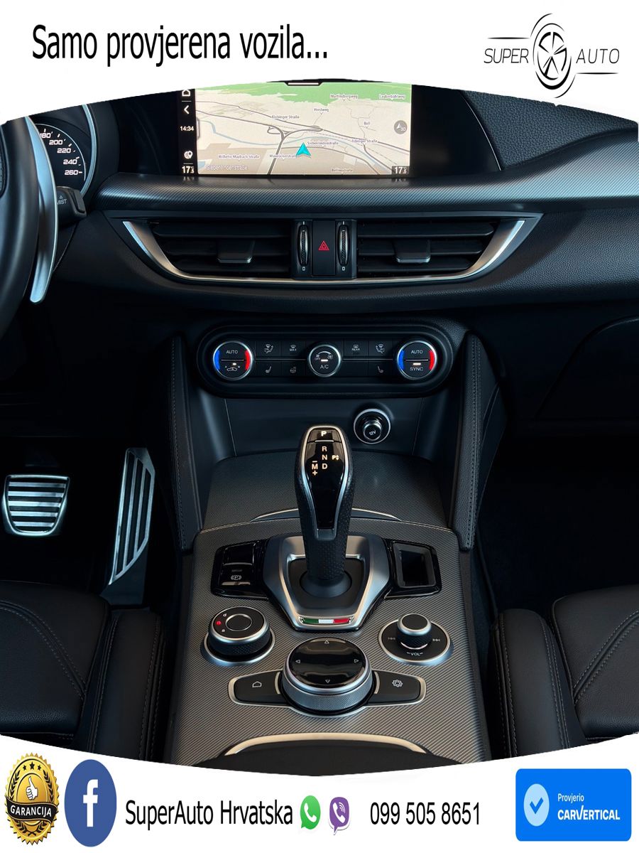 Alfa Romeo Stelvio 2.0 Turbo (280 KS) Q4 Automatic LED+GR SJED+ACC