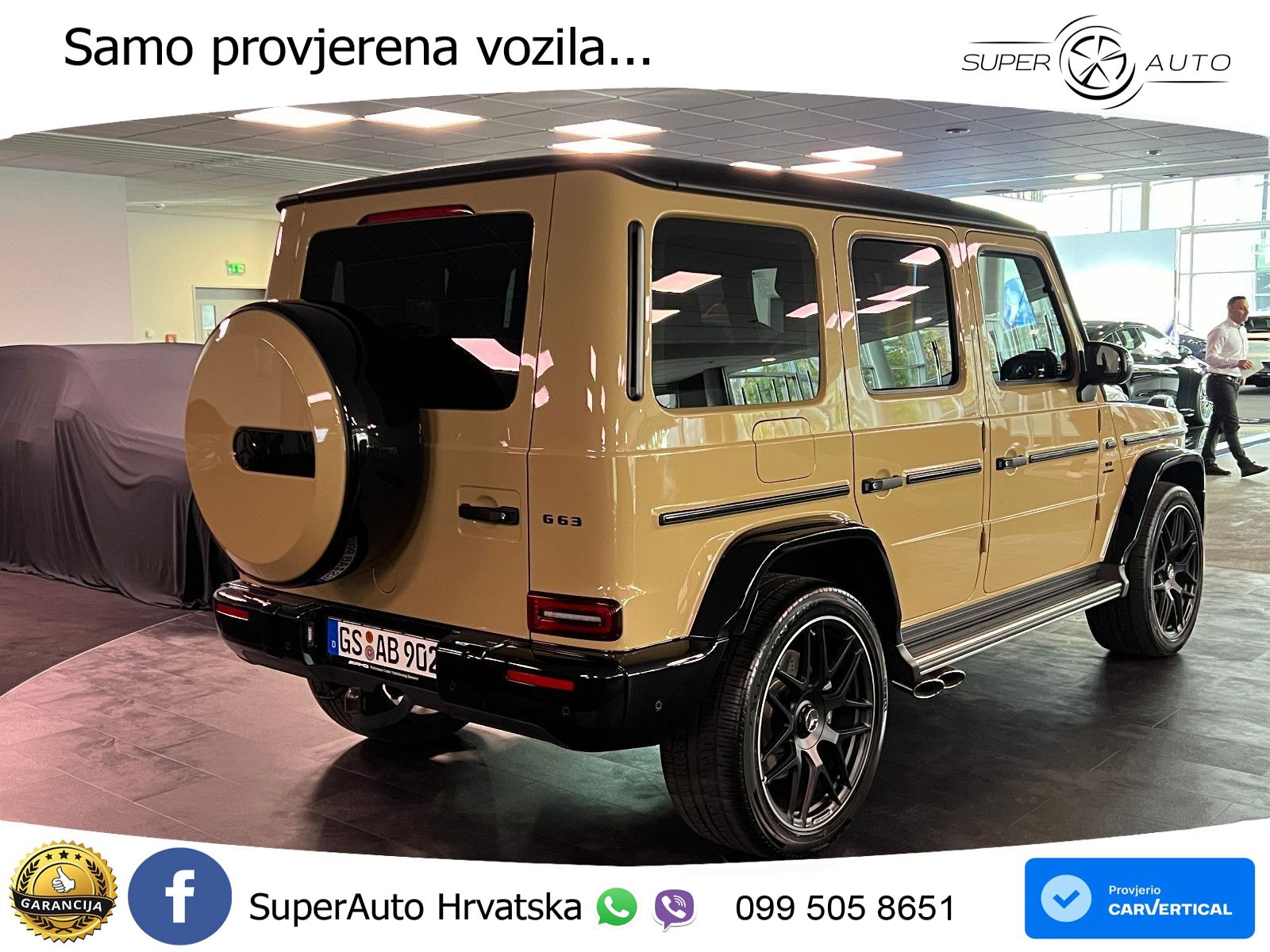 Mercedes AMG G 63 Long V8 (585 KS) 4MATIC 9G-TRONIC AMG SPEEDSHIFT TCT ACC+GR SJED+360+PANO
