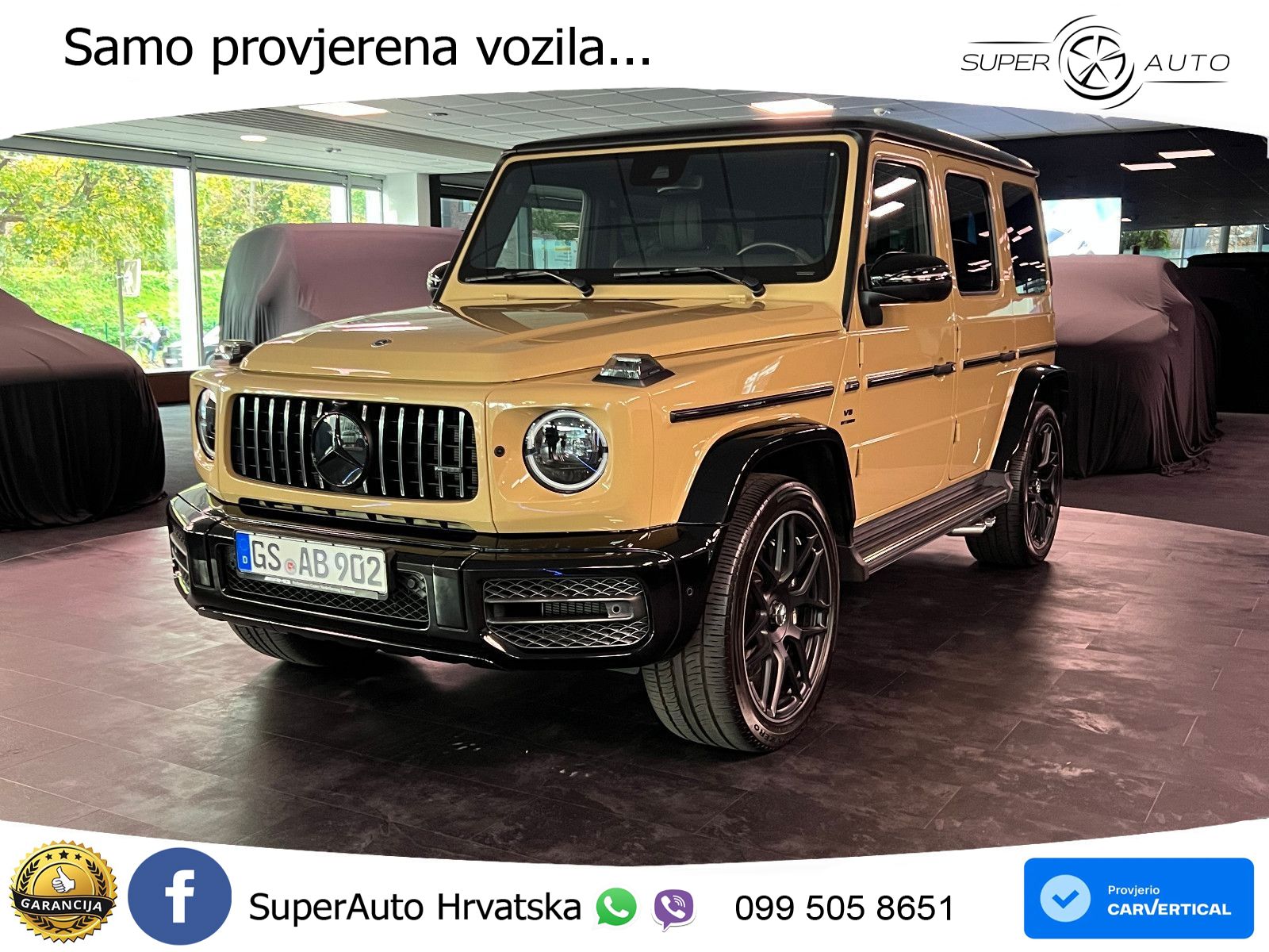 Mercedes AMG G 63 Long V8 (585 KS) 4MATIC 9G-TRONIC AMG SPEEDSHIFT TCT ACC+GR SJED+360+PANO