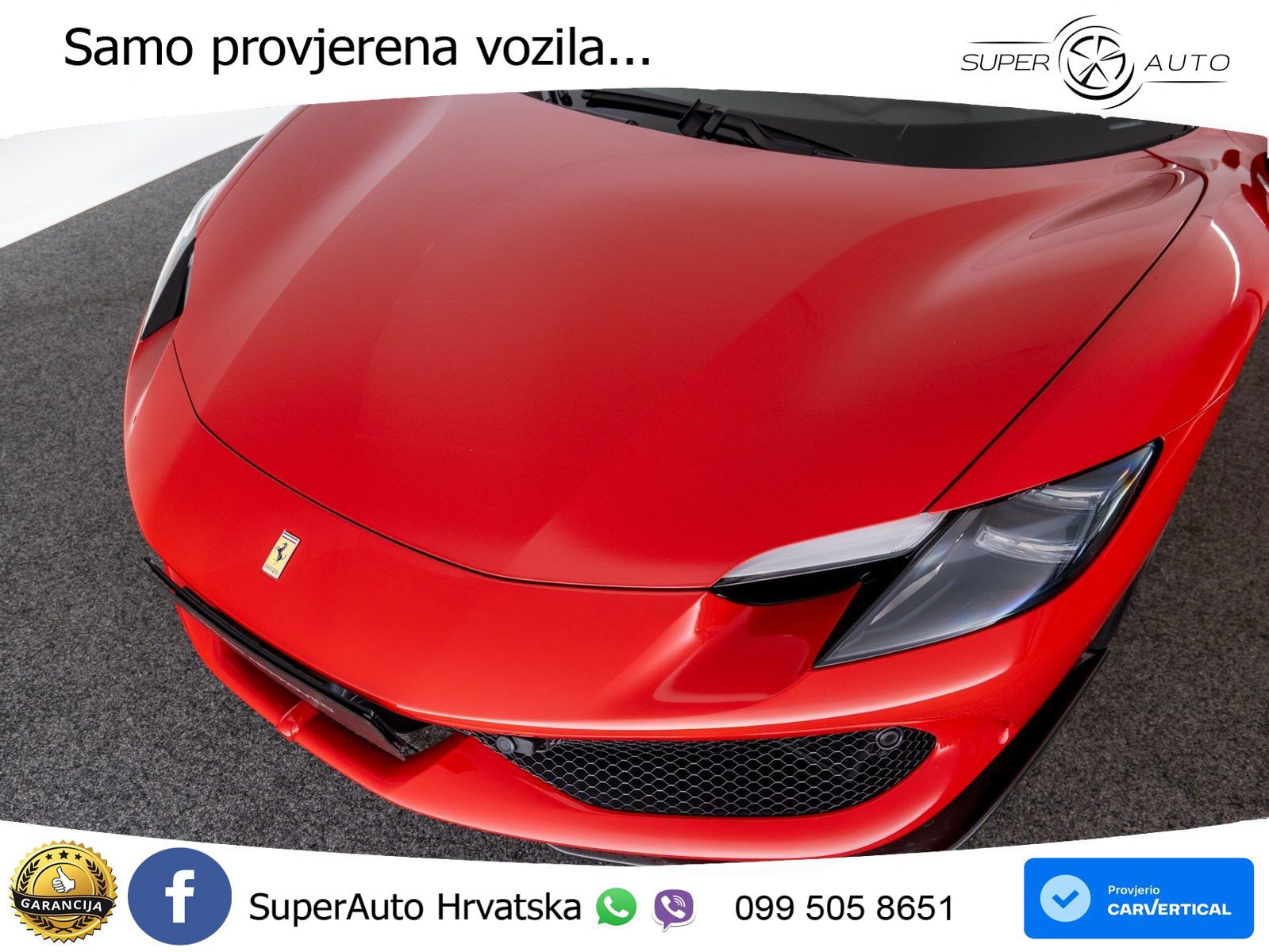 Ferrari 296 GTB 3.0 V6 (830 KS) F1 DCT LED+ACC