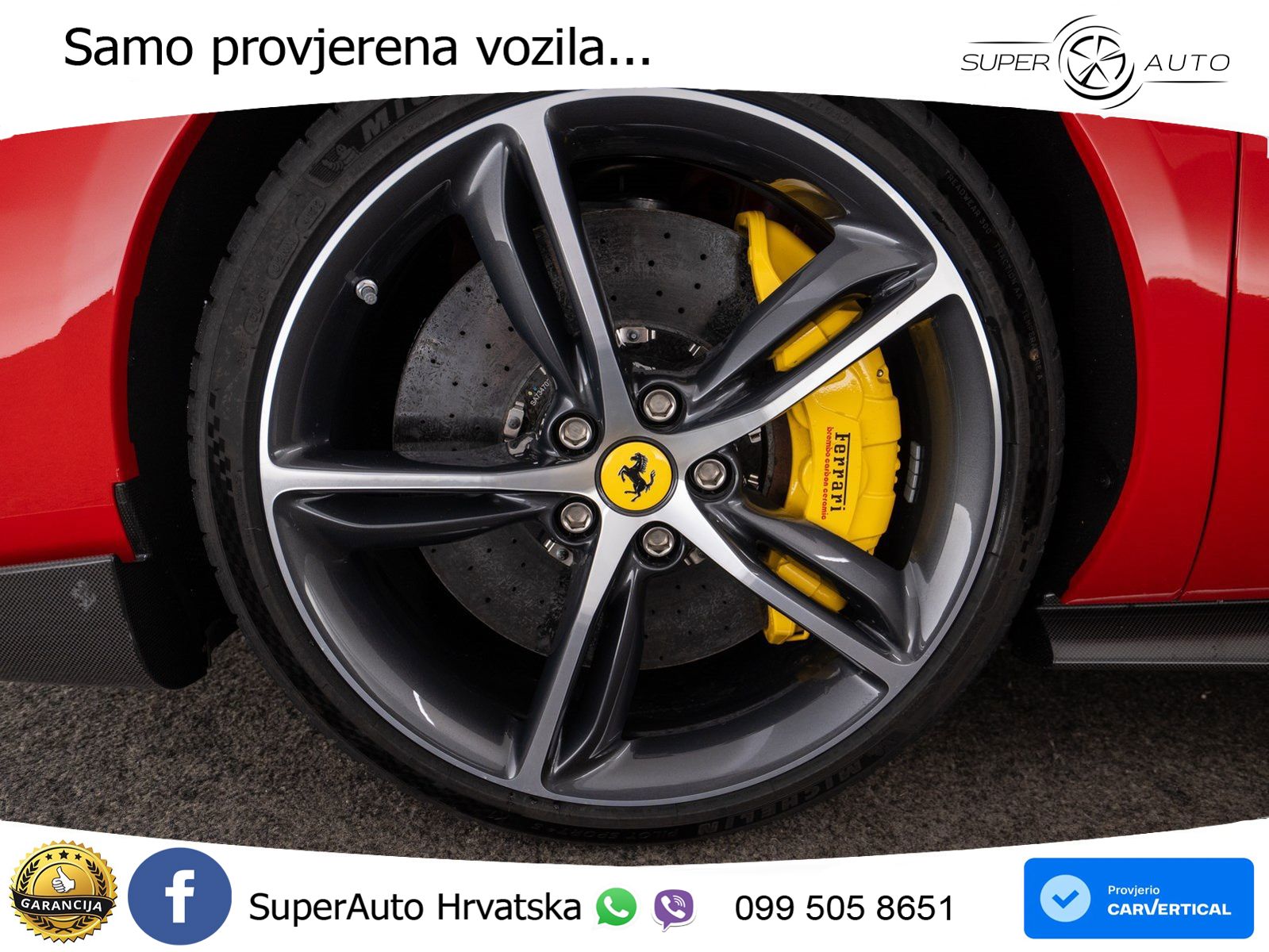 Ferrari 296 GTB 3.0 V6 (830 KS) F1 DCT LED+ACC