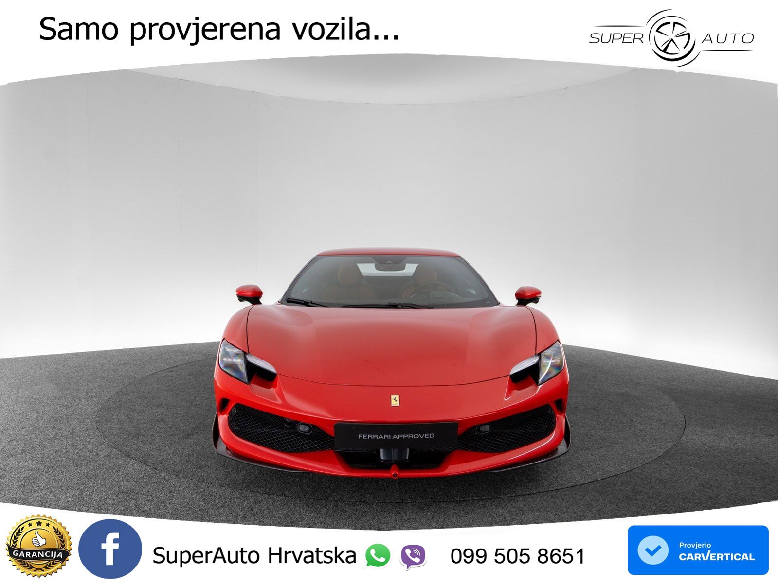 Ferrari 296 GTB 3.0 V6 (830 KS) F1 DCT LED+ACC