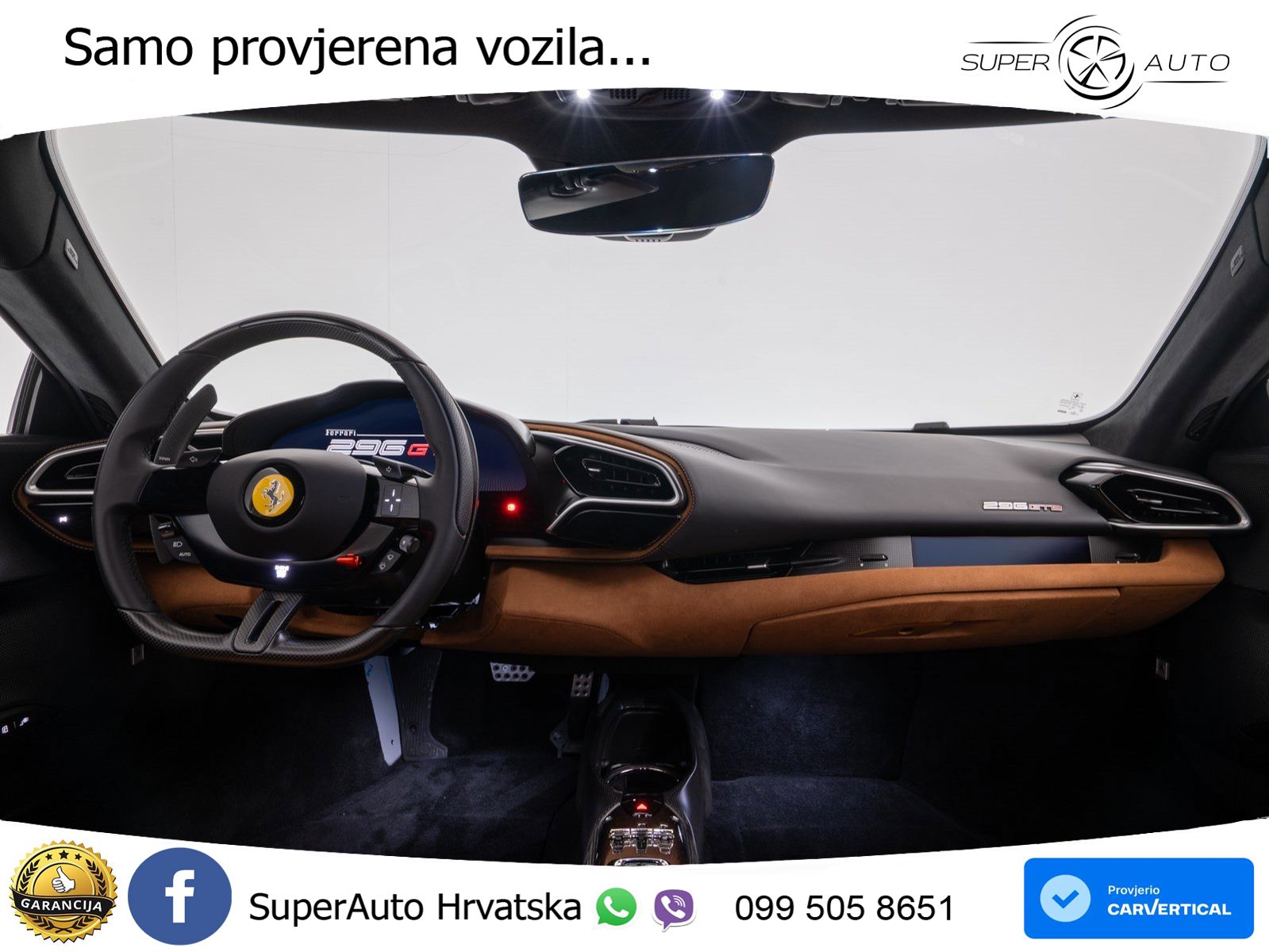 Ferrari 296 GTB 3.0 V6 (830 KS) F1 DCT LED+ACC