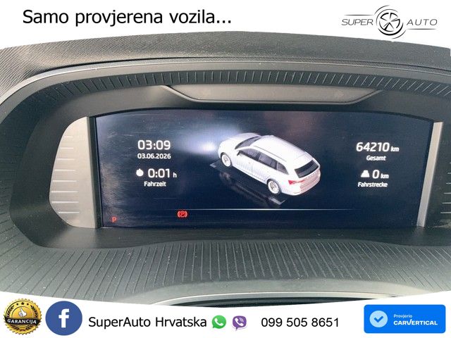Škoda Octavia Combi 2.0 TDI (150 KS) DSG LED+GR SJED+ACC