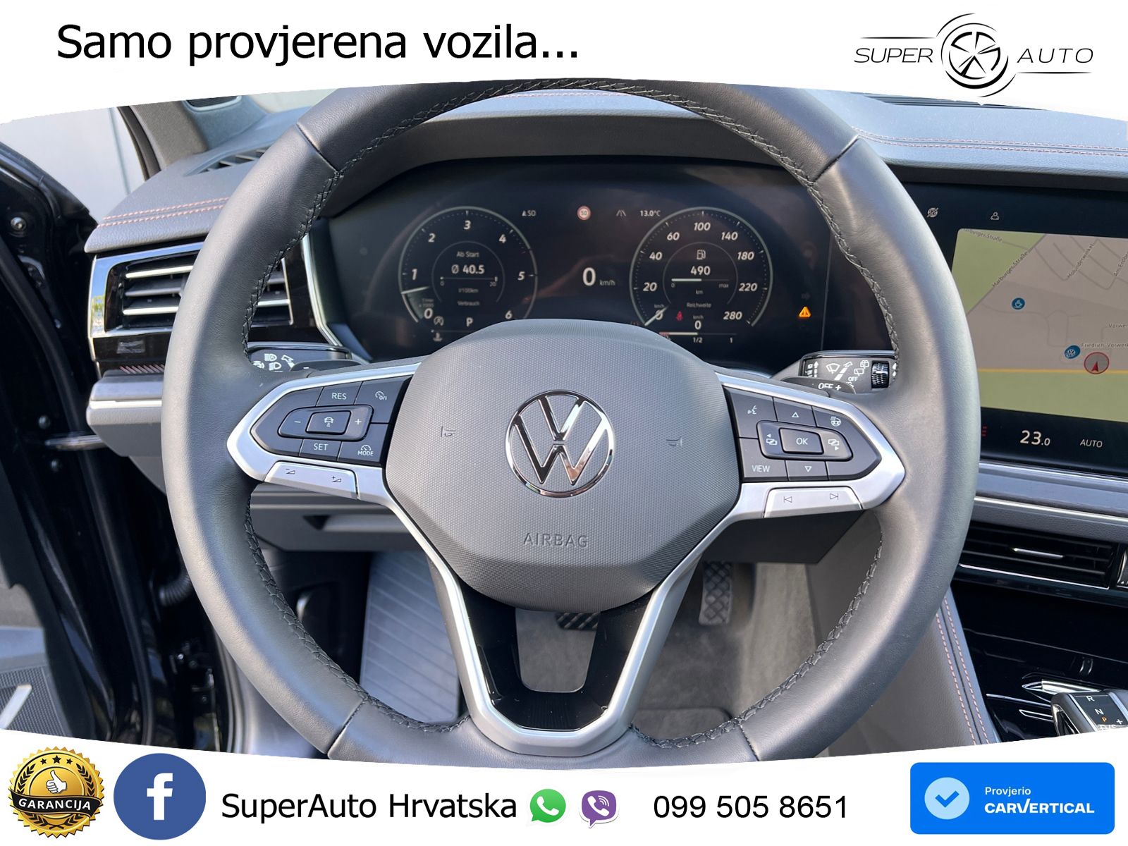 Volkswagen Touareg 3.0 V6 TDI (286 KS) 4MOTION Tiptronic ZRAČNI+ACC+GR SJED+KAM+PANO
