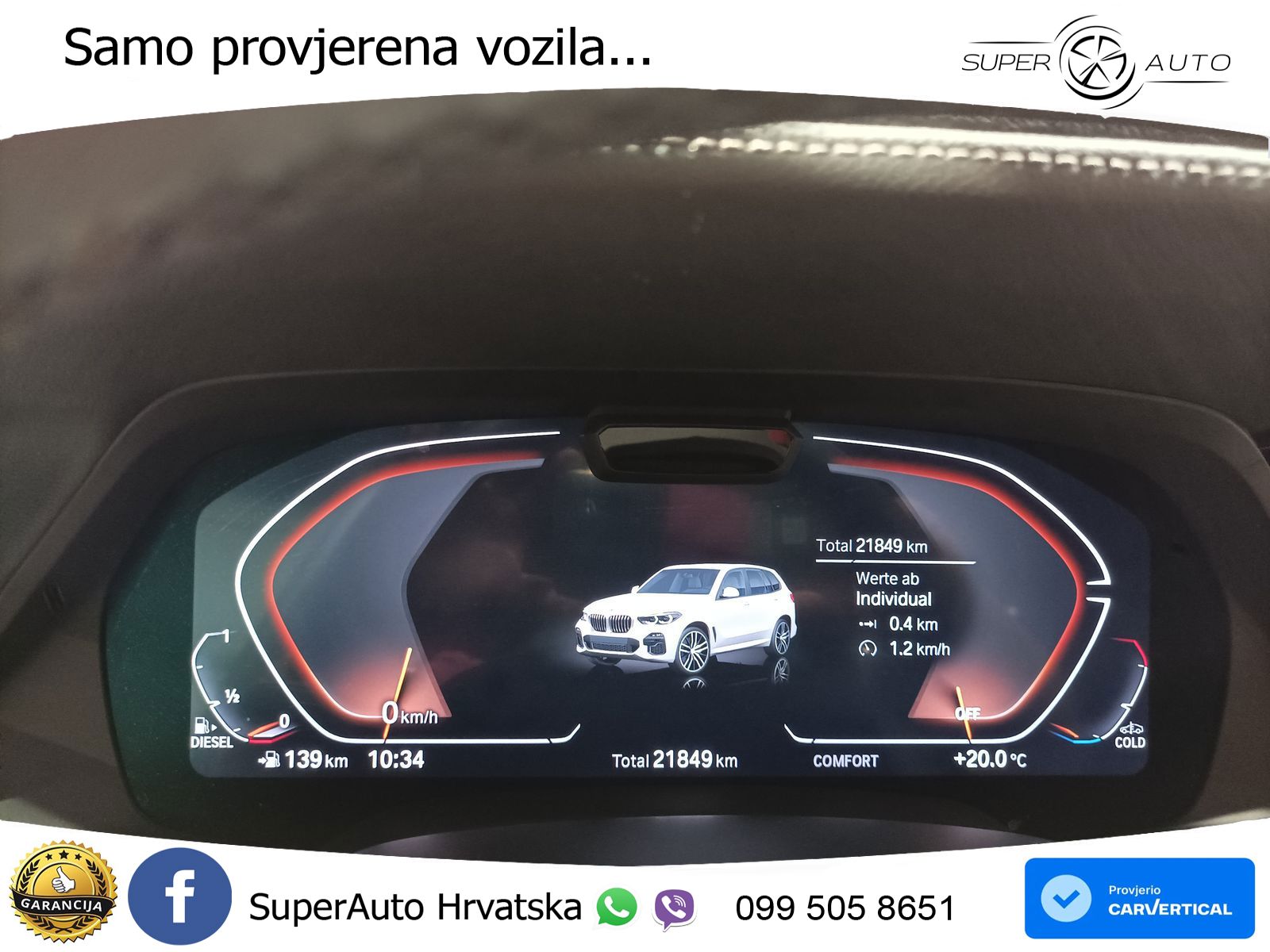 BMW X5 30d (286 KS) xDrive Steptronic M Sport ZRAČNI+ACC+GR SJED+KAM+PANO