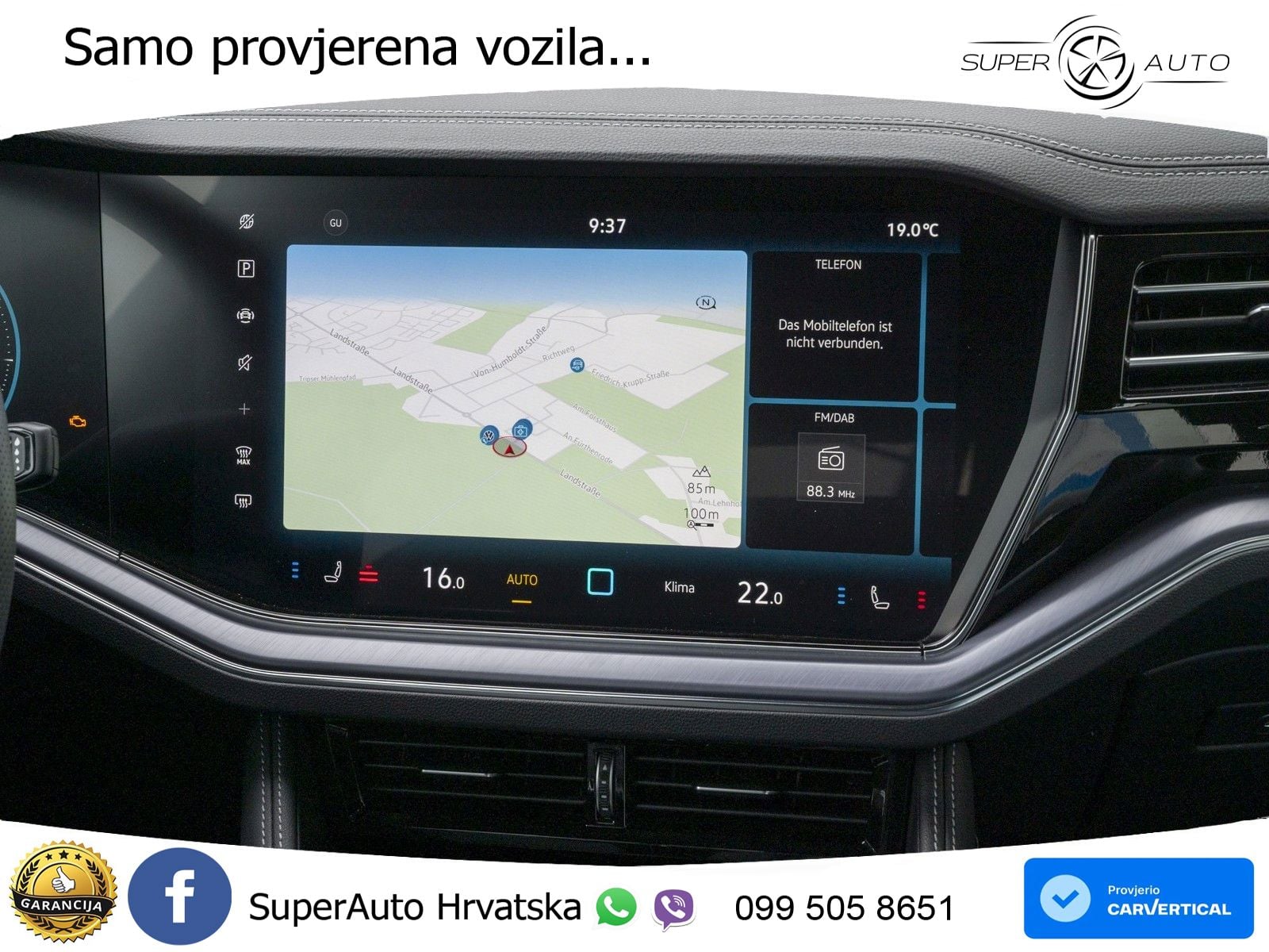 Volkswagen Touareg 3.0 V6 TDI (286 KS) 4MOTION Tiptronic R-Line ZRAČNI+ACC+GR SJED+KAM+PANO