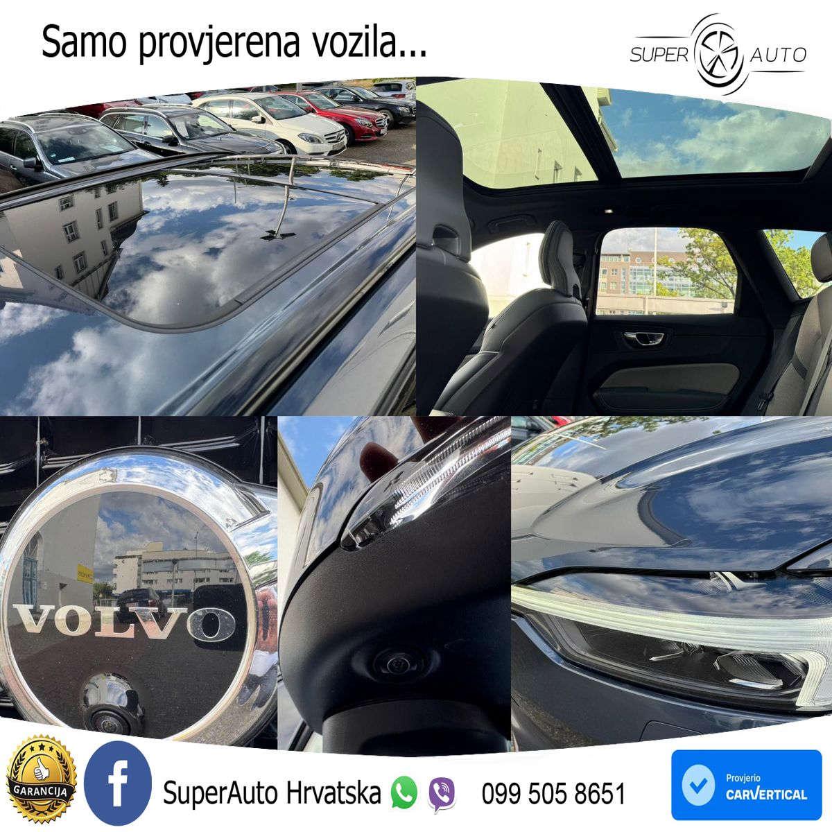 Volvo XC60 B5 Diesel AWD Geartronic ZRAČNI+ACC+GR SJED+KAM+PANO