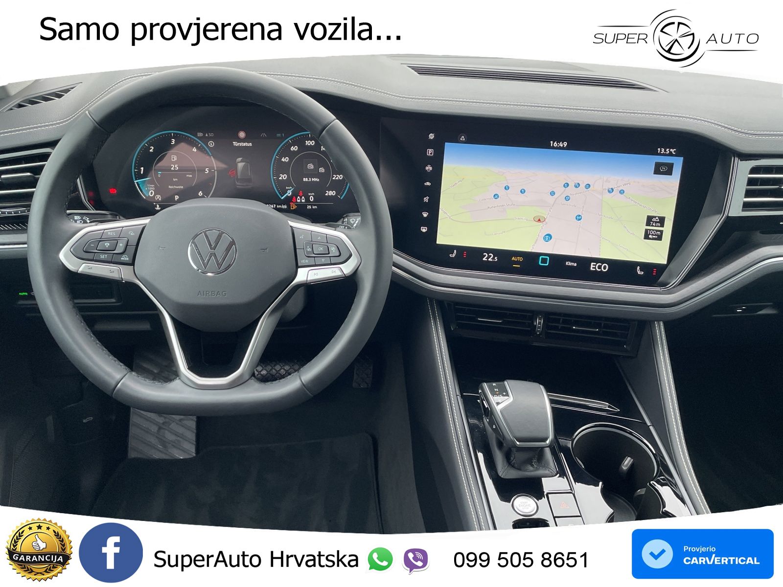 Volkswagen Touareg 3.0 V6 TDI (231 KS) 4MOTION Tiptronic ZRAČNI+ACC+GR SJED+KAM