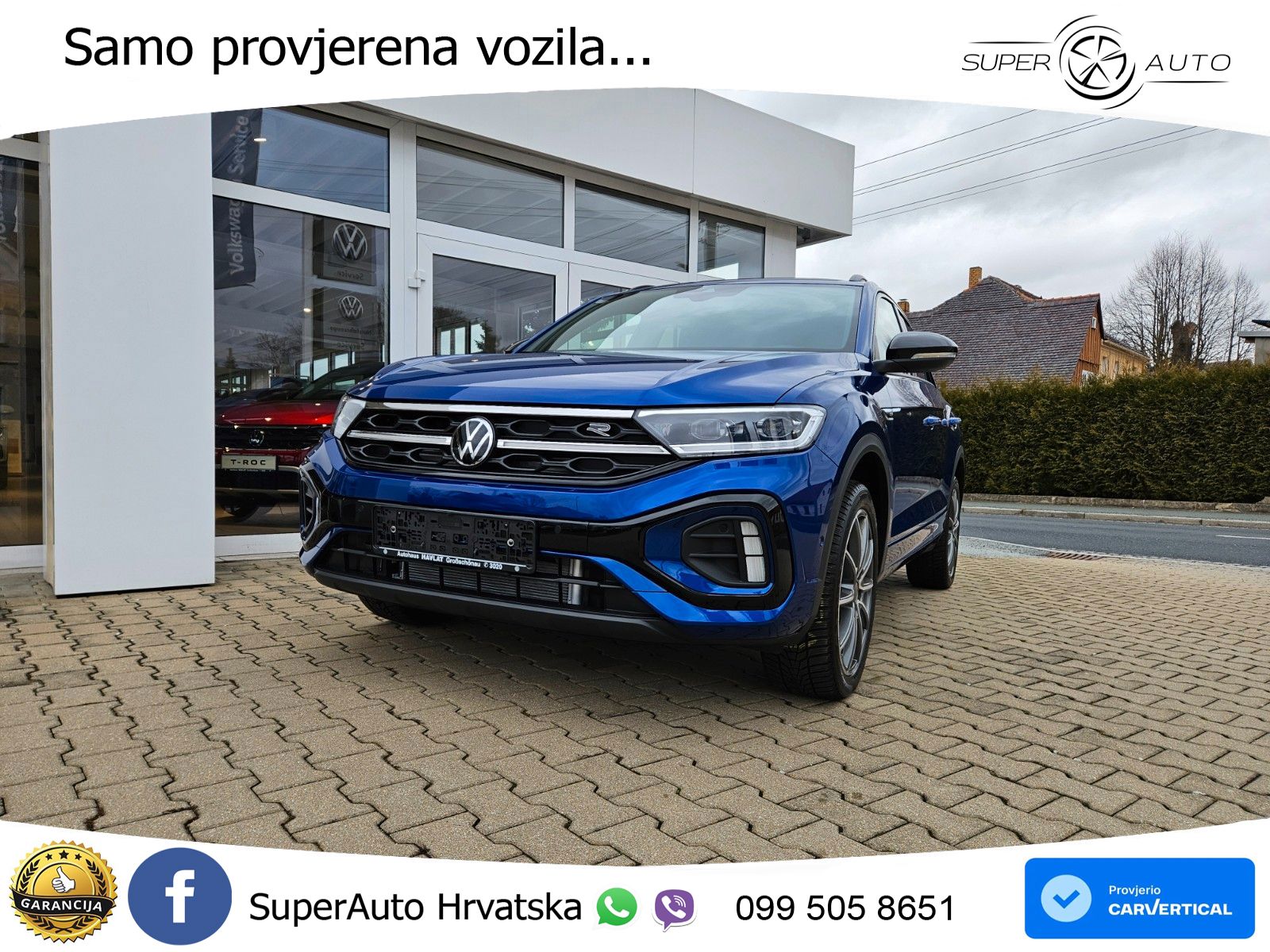 Volkswagen T-Roc 2.0 TSI (190 KS) 4M DSG R-Line LED+GR SJED+ACC