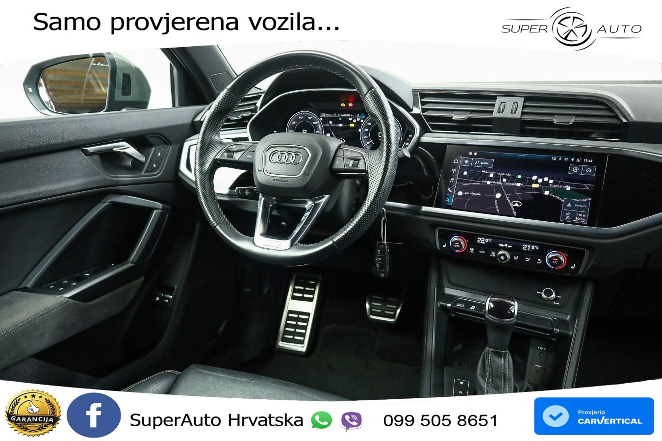 Audi Q3 45 TFSIe (245 KS) S tronic S line LED+GR SJED+ACC