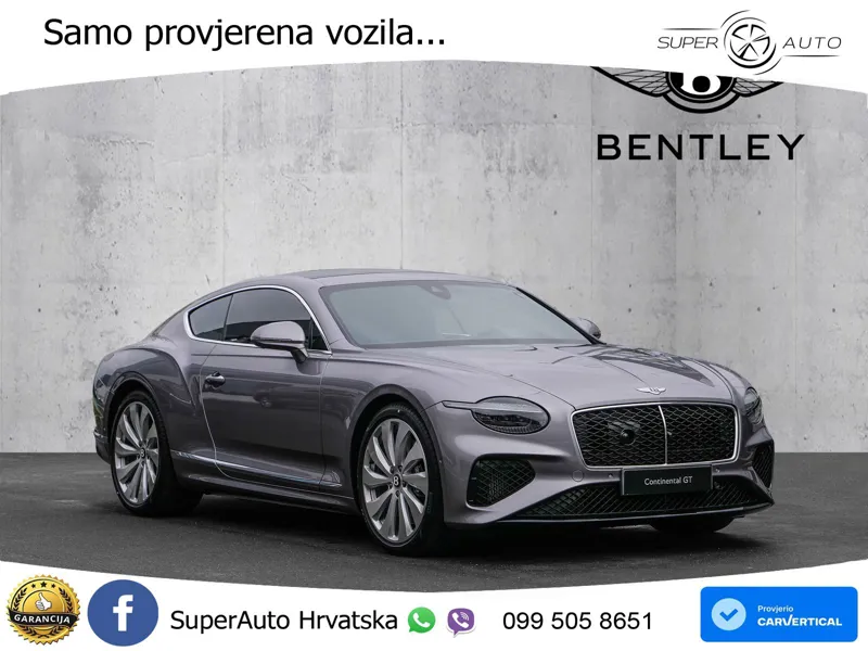 Bentley Continental GT IV 4.0 V8 TFSi (680 KS) AWD DCT ZRAČNI+ACC+GR SJED+KAM+PANO