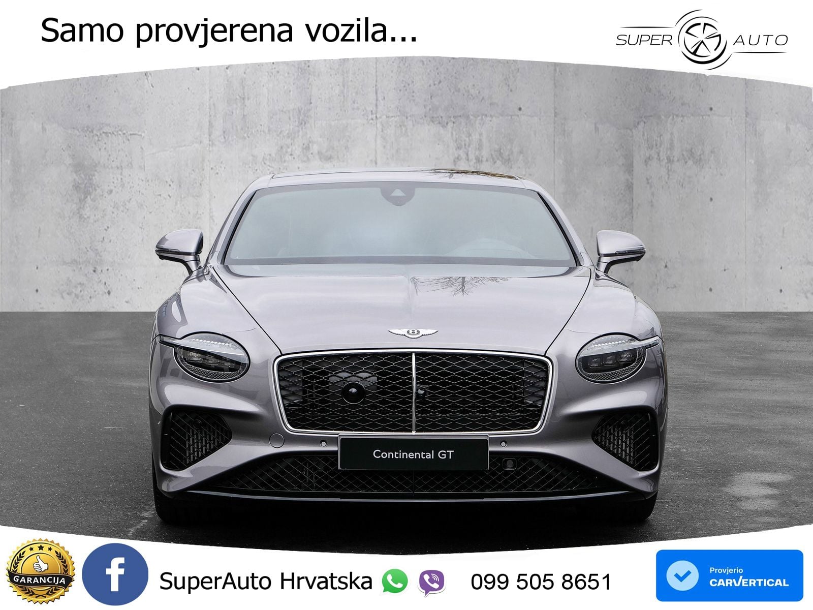 Bentley Continental GT IV 4.0 V8 TFSi (680 KS) AWD DCT ZRAČNI+ACC+GR SJED+KAM+PANO