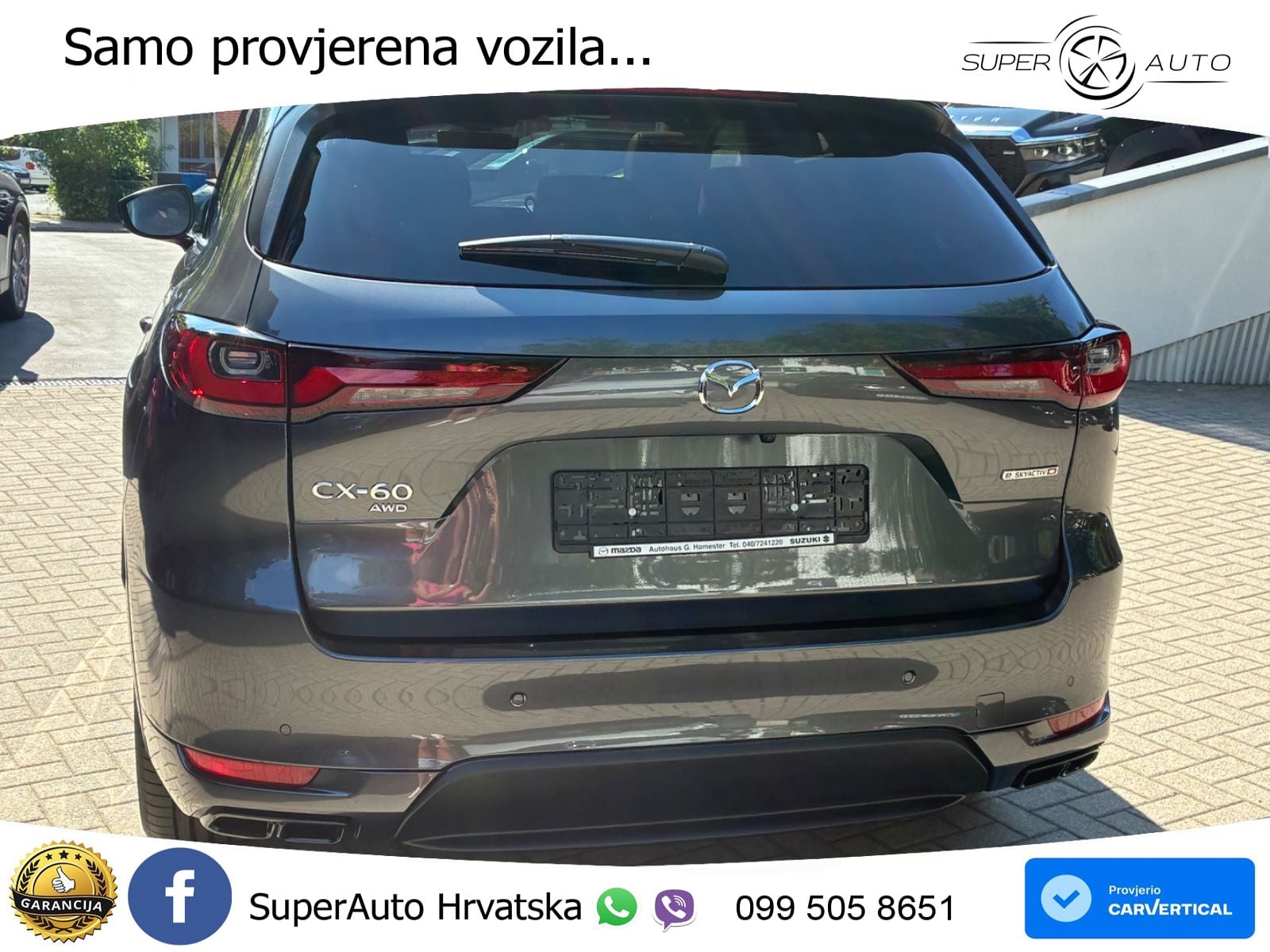 Mazda CX-60 3.3 e-Skyactiv D (254 KS) AWD Automatic LED+GR SJED+ACC